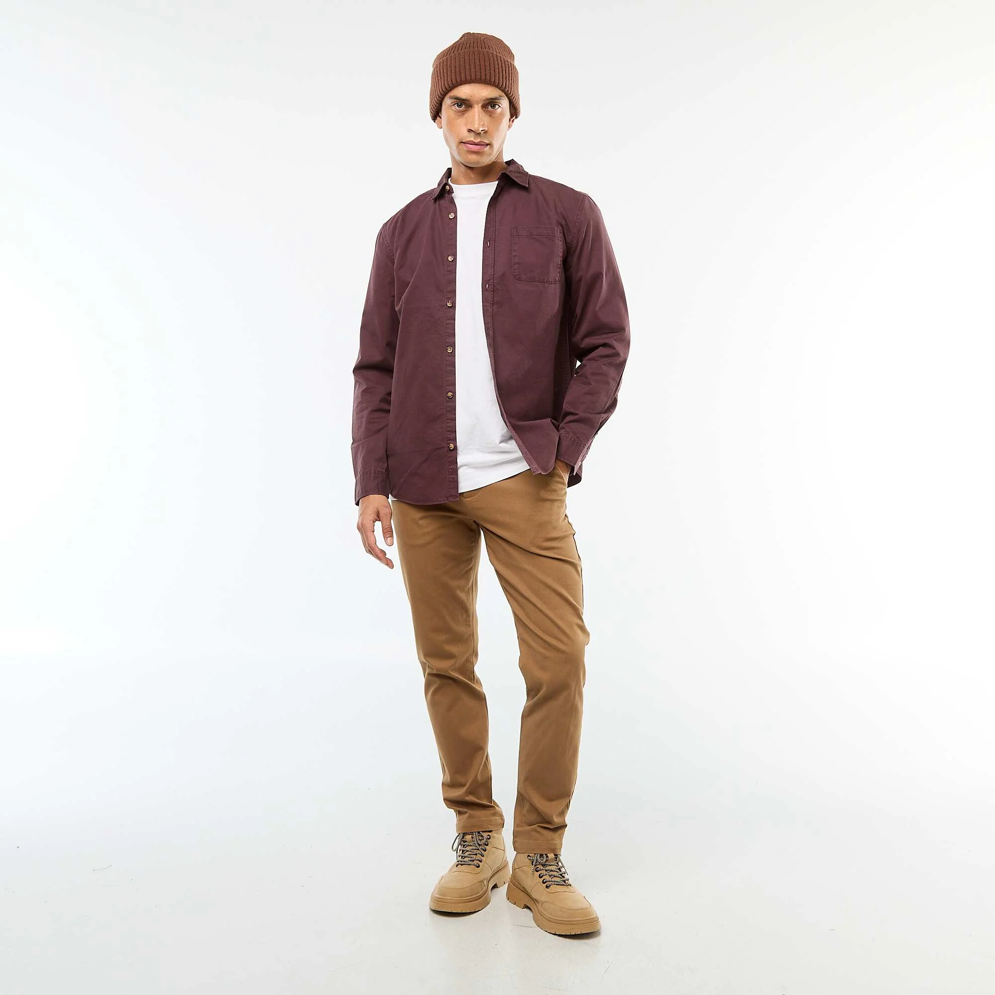 Solid Regular Fit Shirt PURPLE - Image 2