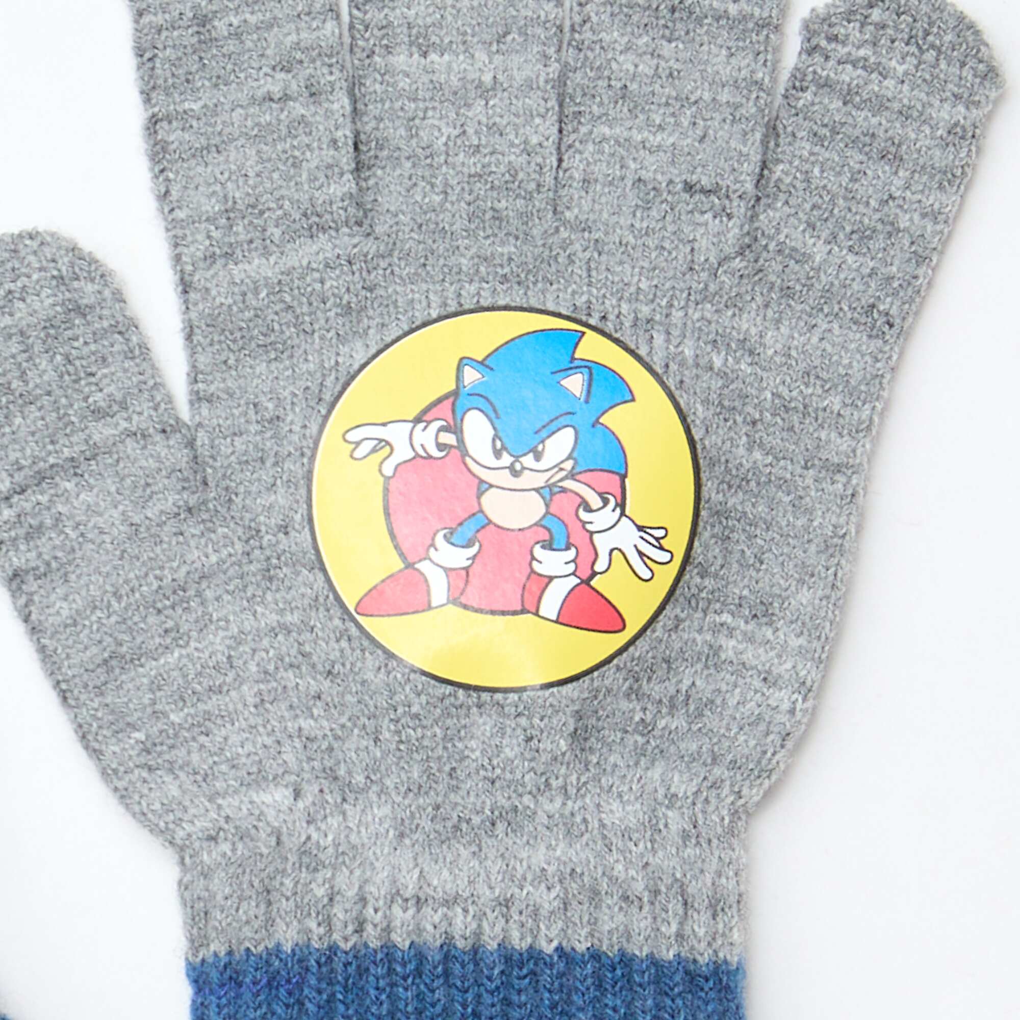 Sonic the Hedgehog Gloves GREY - Image 2