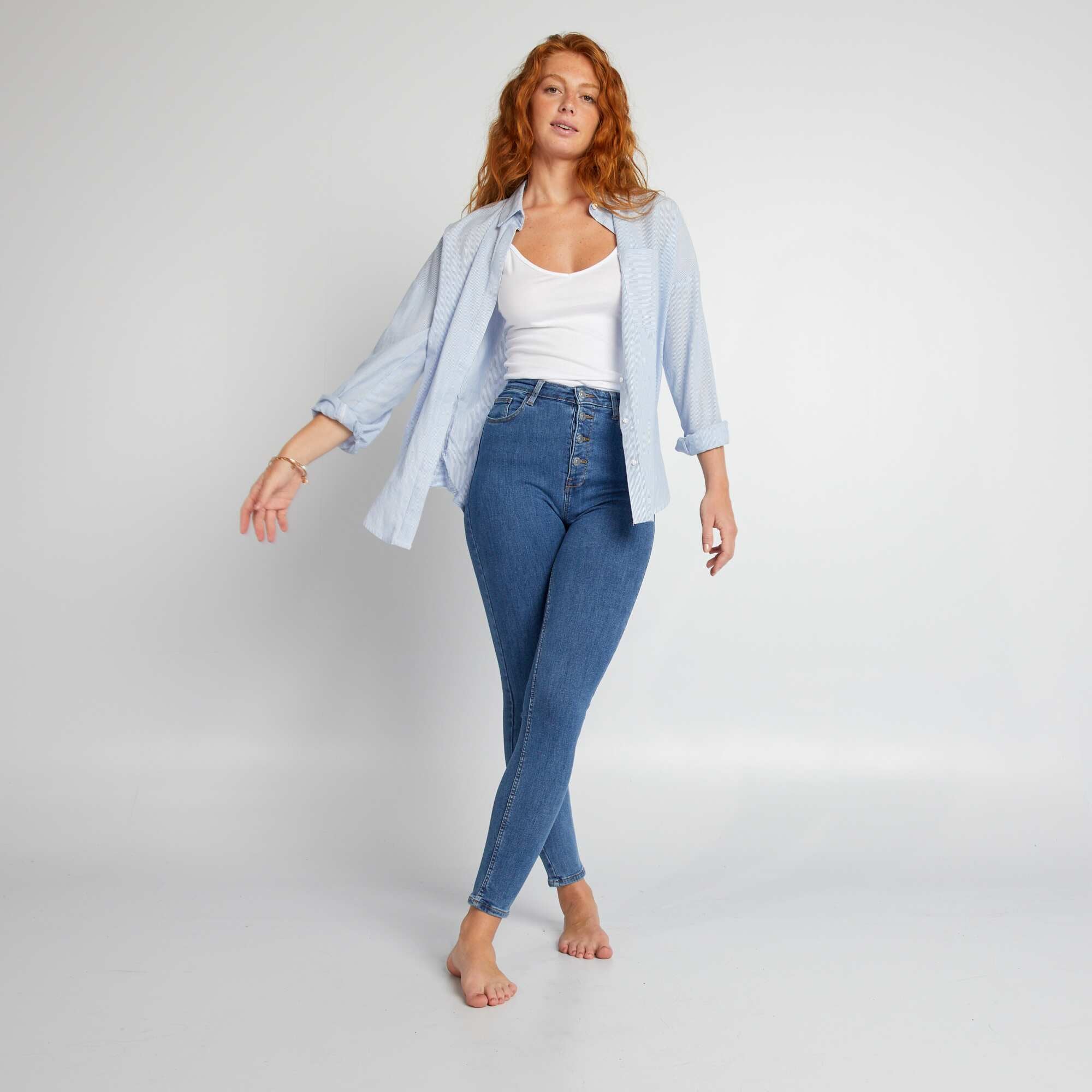 Spaghetti strap top white - Image 2