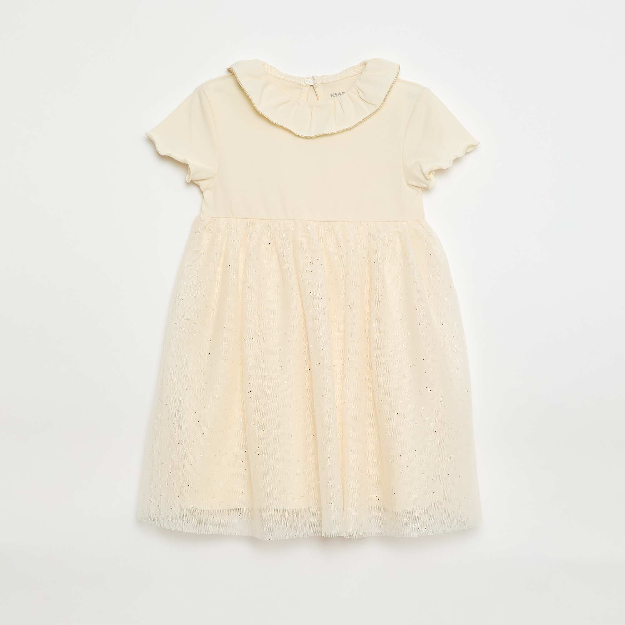 Sparkly Tulle Dress WHITE