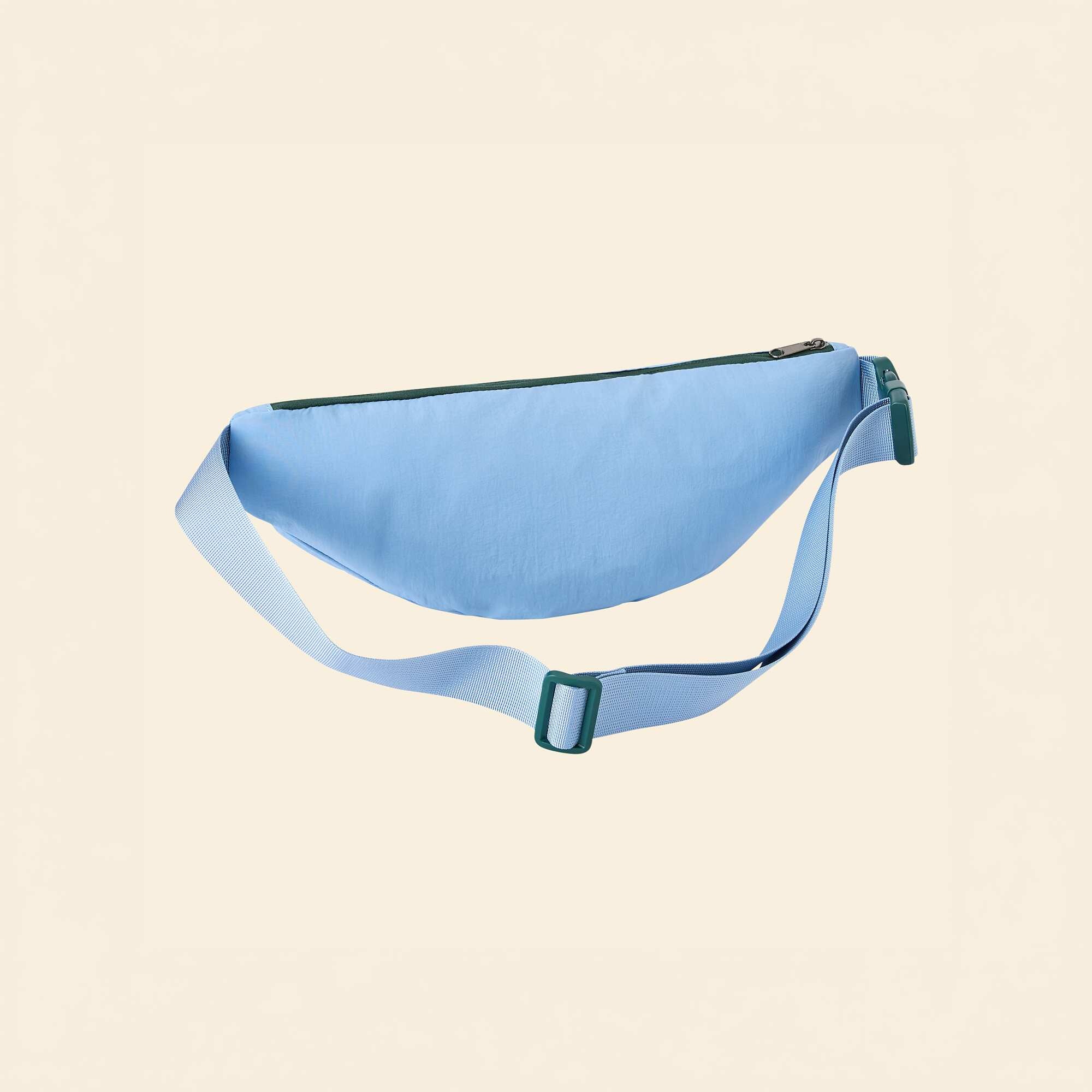 Sports Waist Bag with Exterior and Interior Pockets 15x40 cm BLUE - Image 3