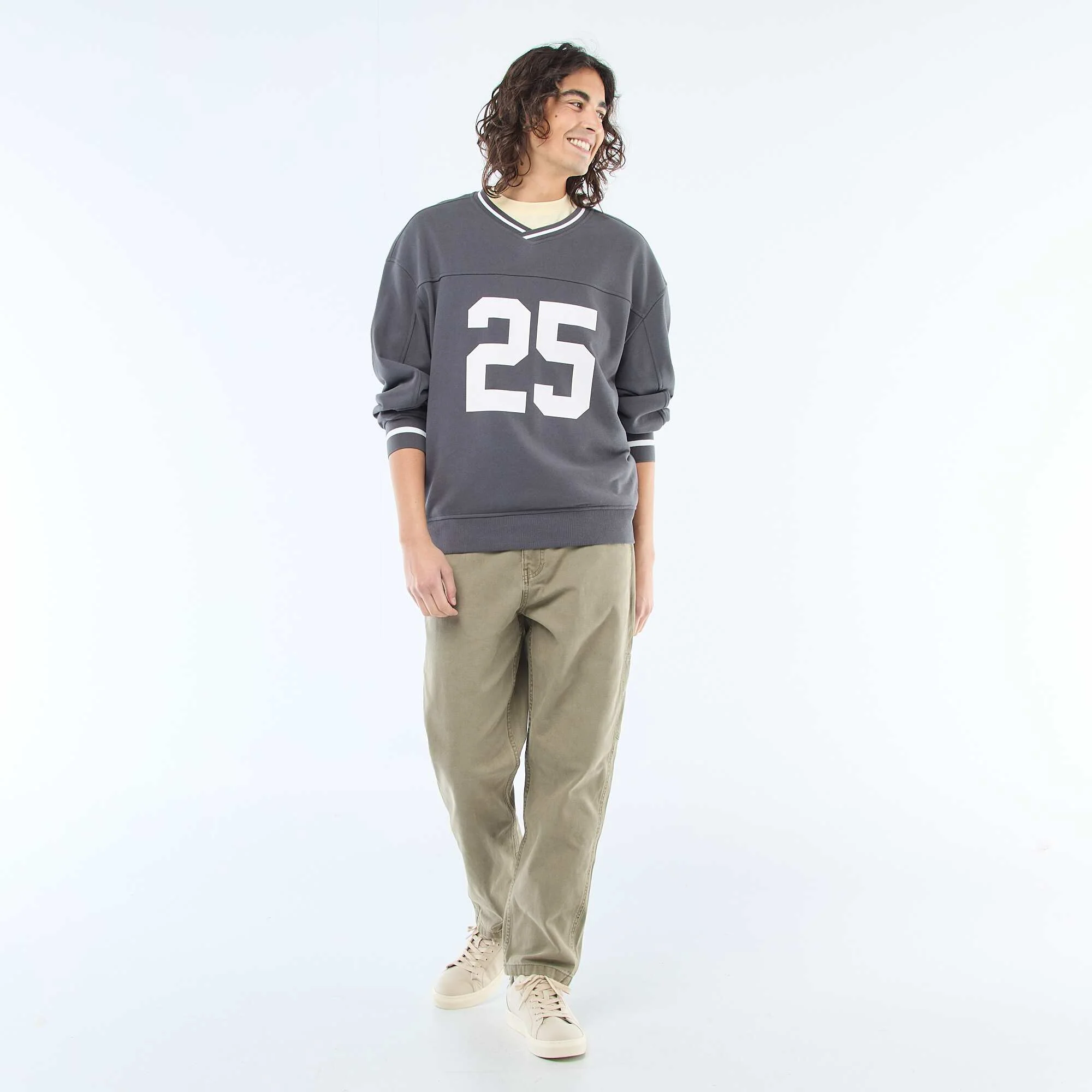 Sportswear Sweatshirt in French Terry GREY - Image 3