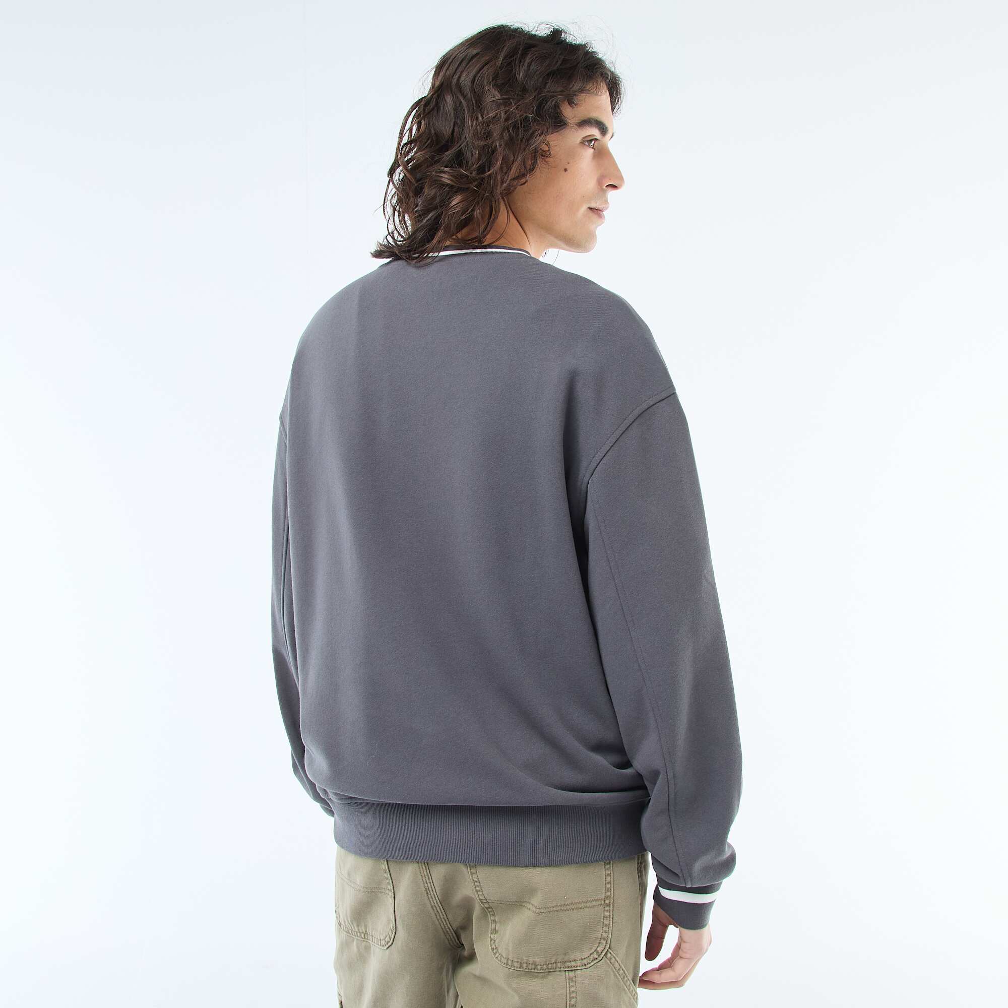 Sportswear Sweatshirt in French Terry GREY - Image 5