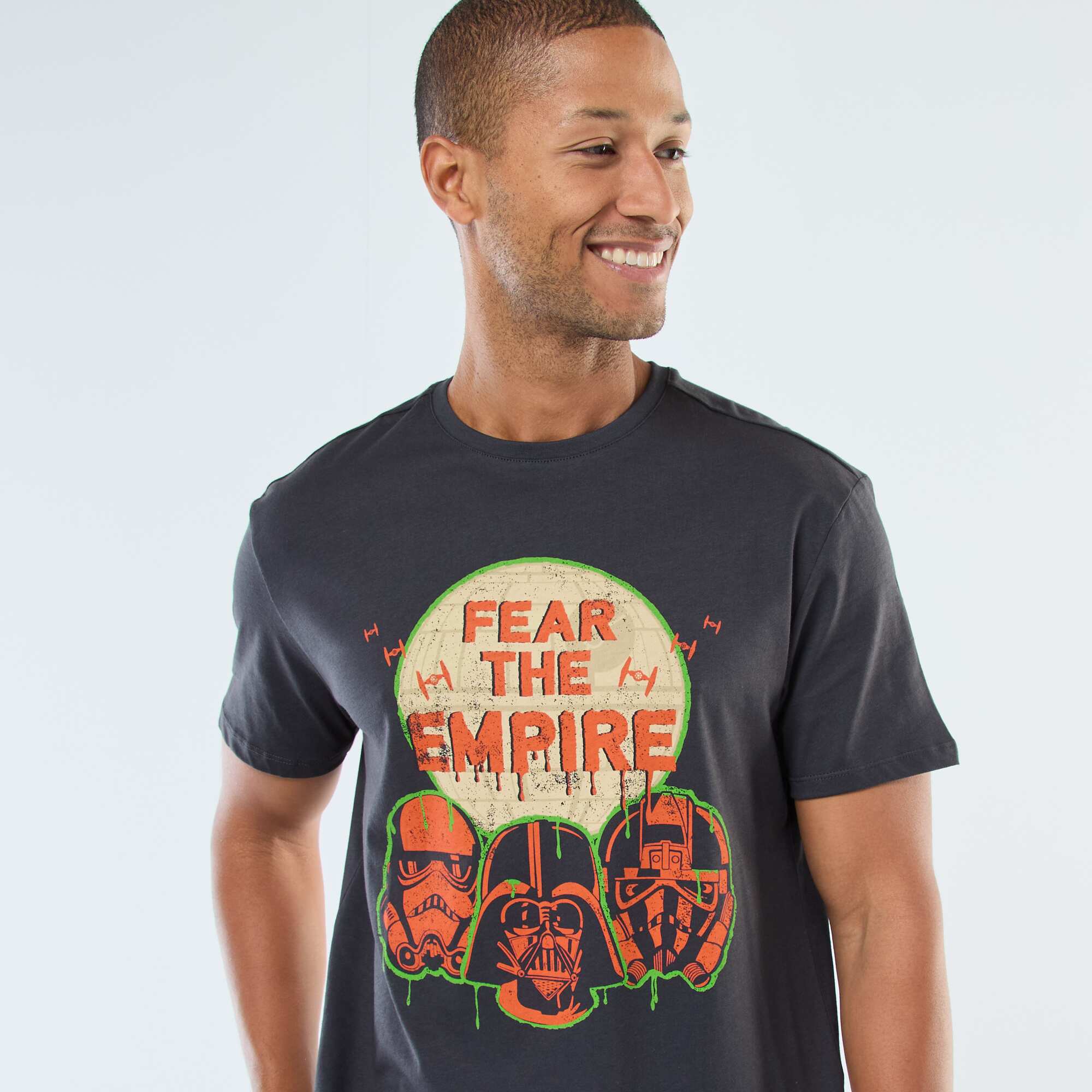 Star Wars printed short-sleeved T-shirt GREY - Image 3