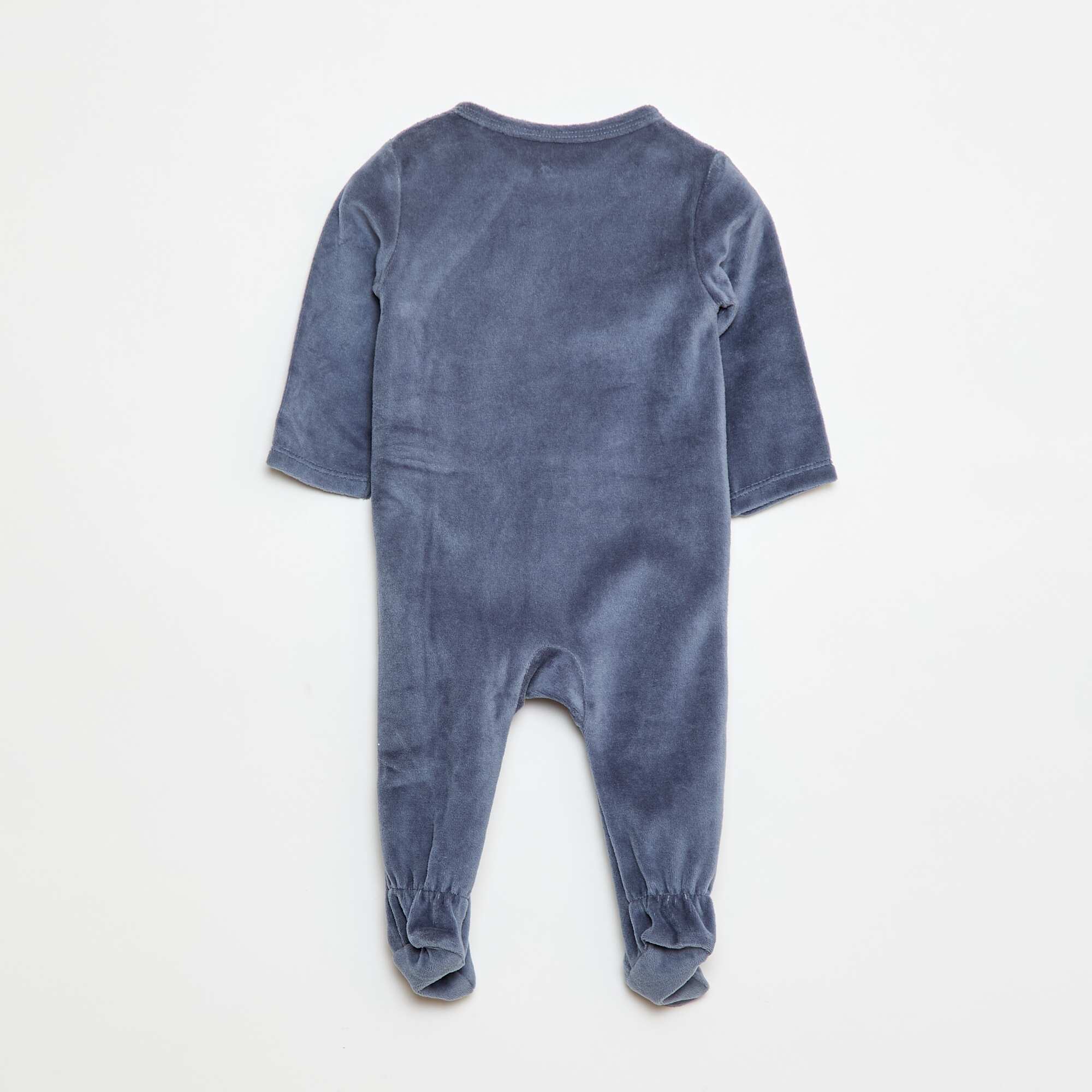 Stitch' Disney' Velour Sleepsuit BLUE - Image 3