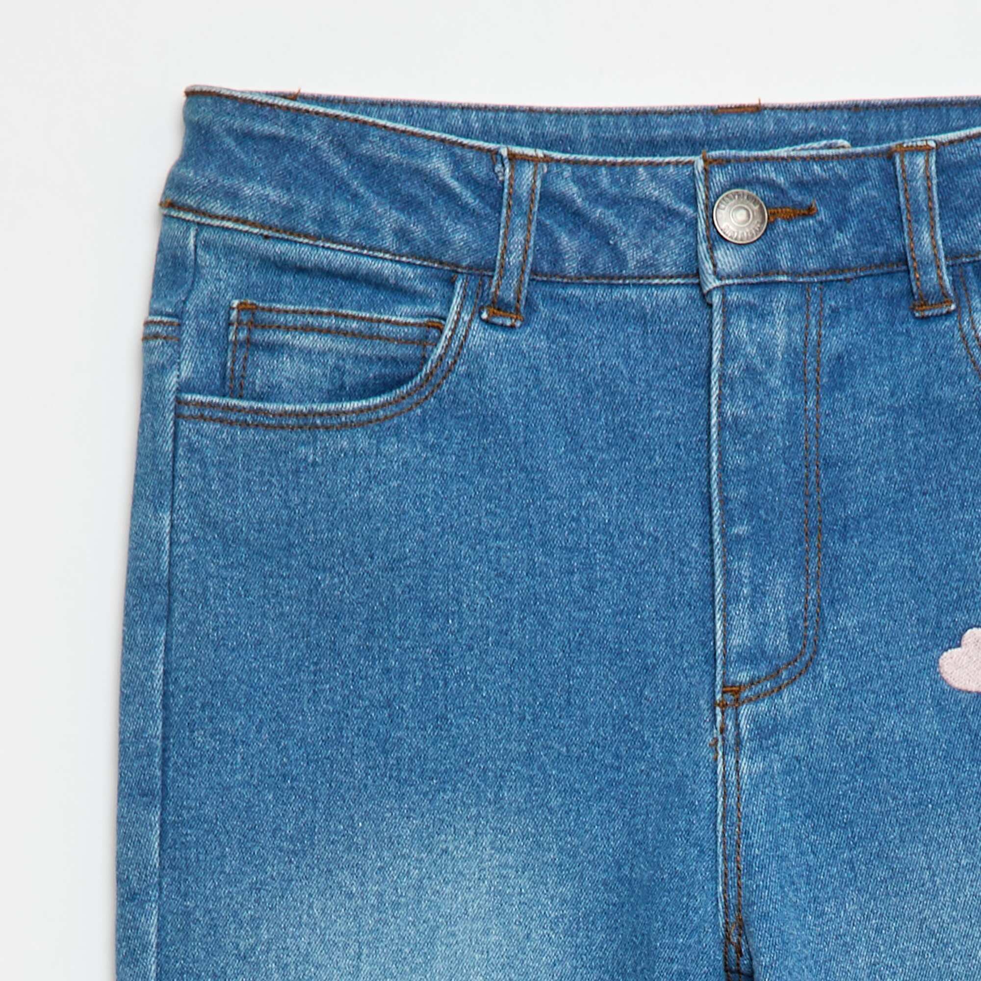 Stitch Flare Jeans BLUE - Image 4