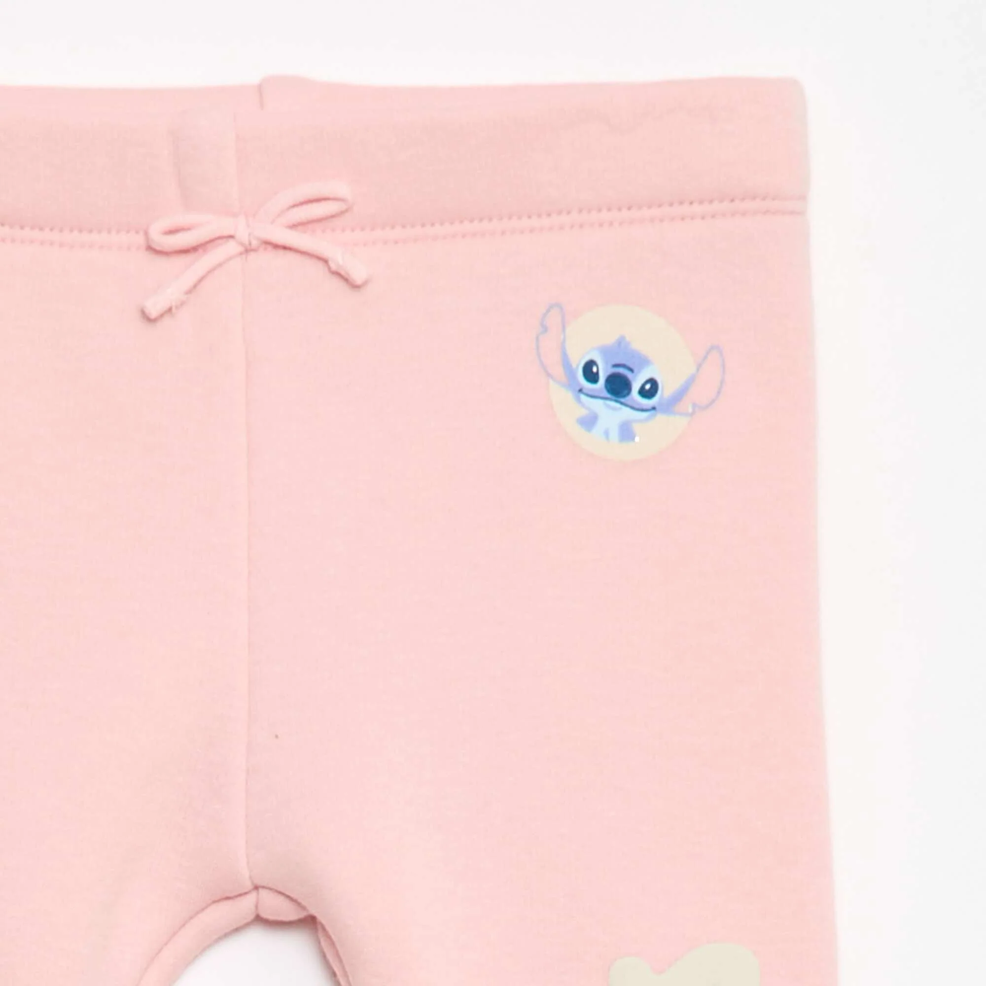 Stitch Fleece Pants PINK - Image 3