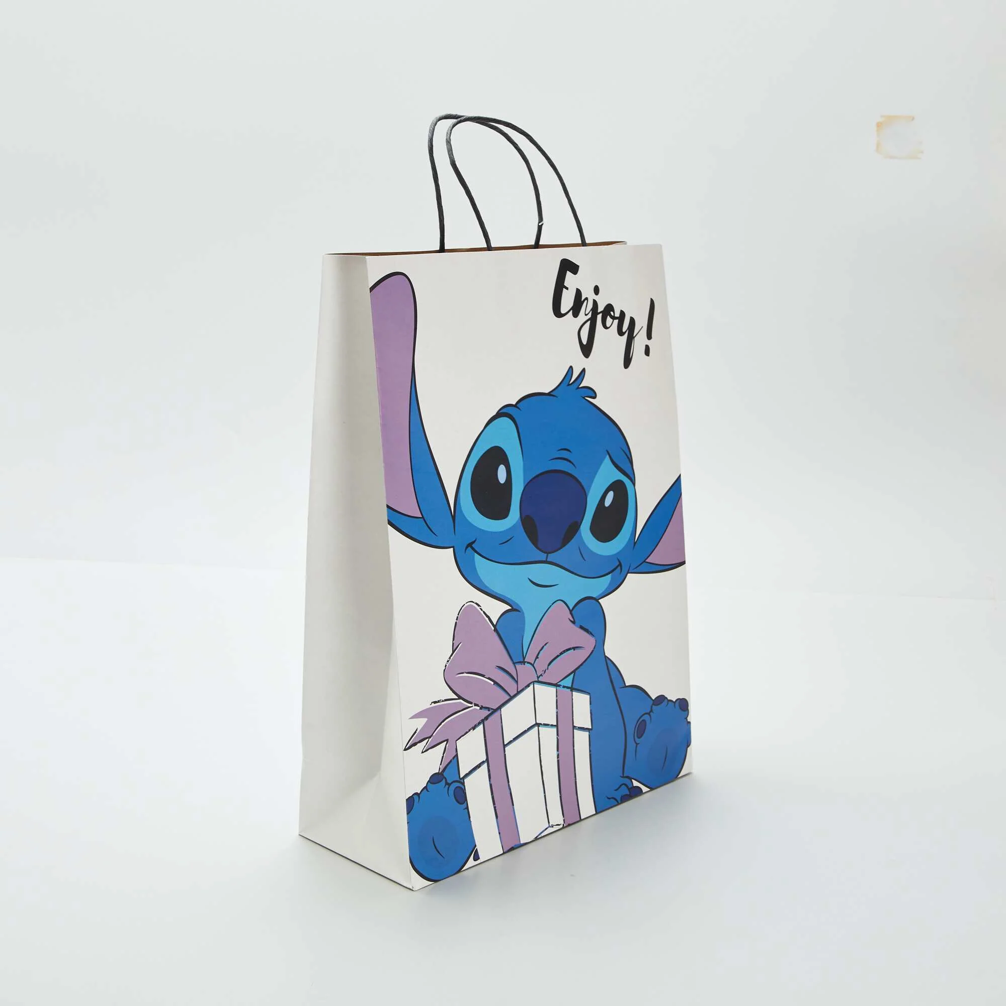 'Stitch' paper gift bag BLUE