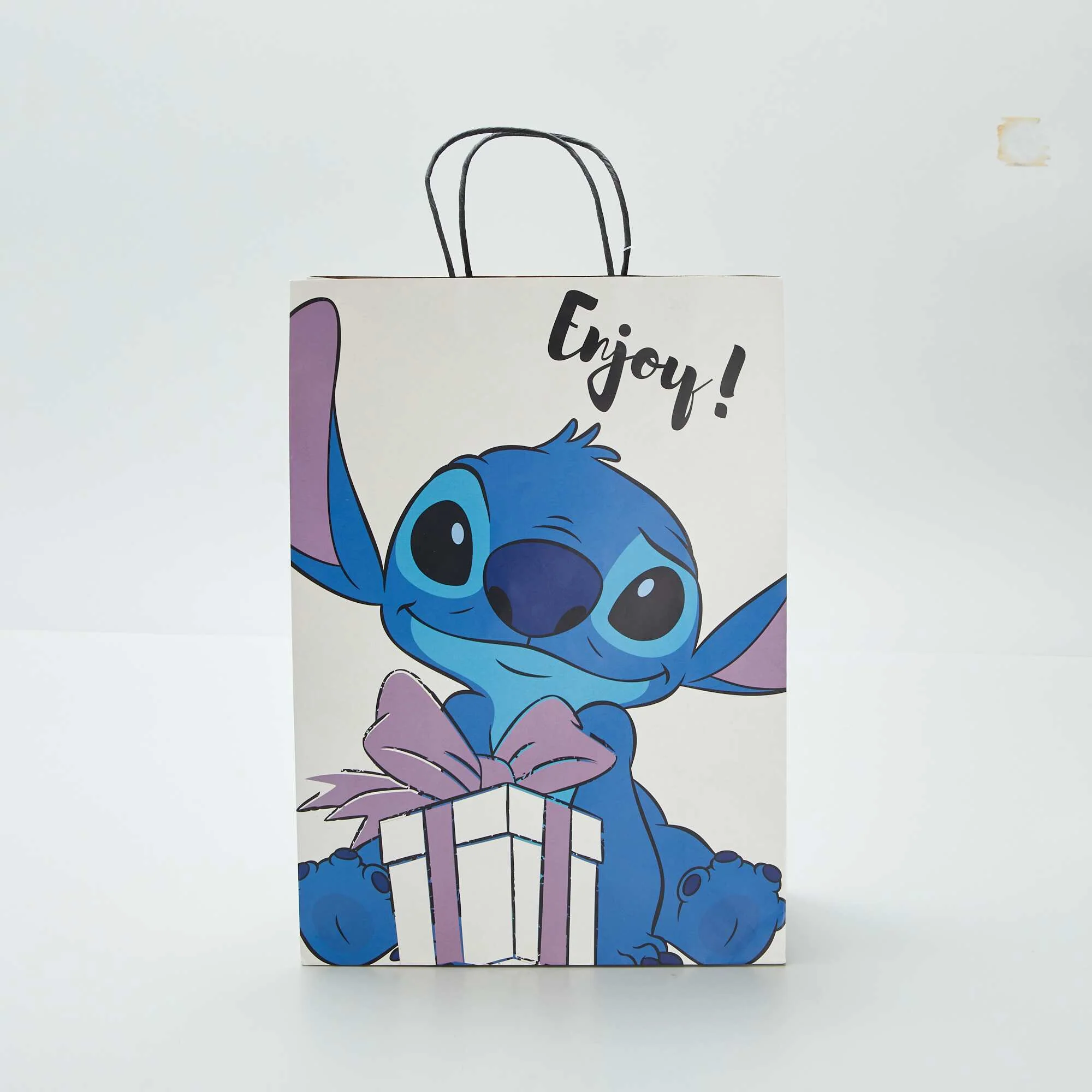 'Stitch' paper gift bag BLUE - Image 2