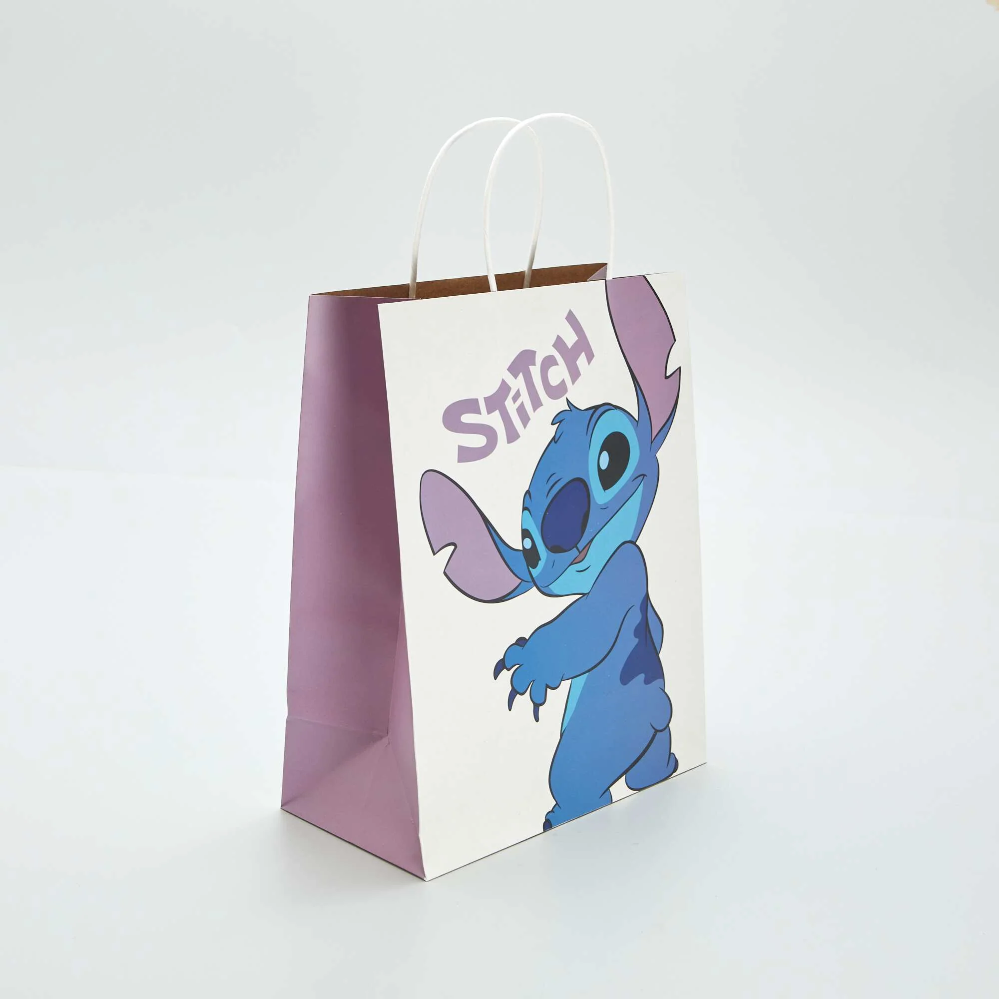 'Stitch' paper gift bag WHITE - Image 2