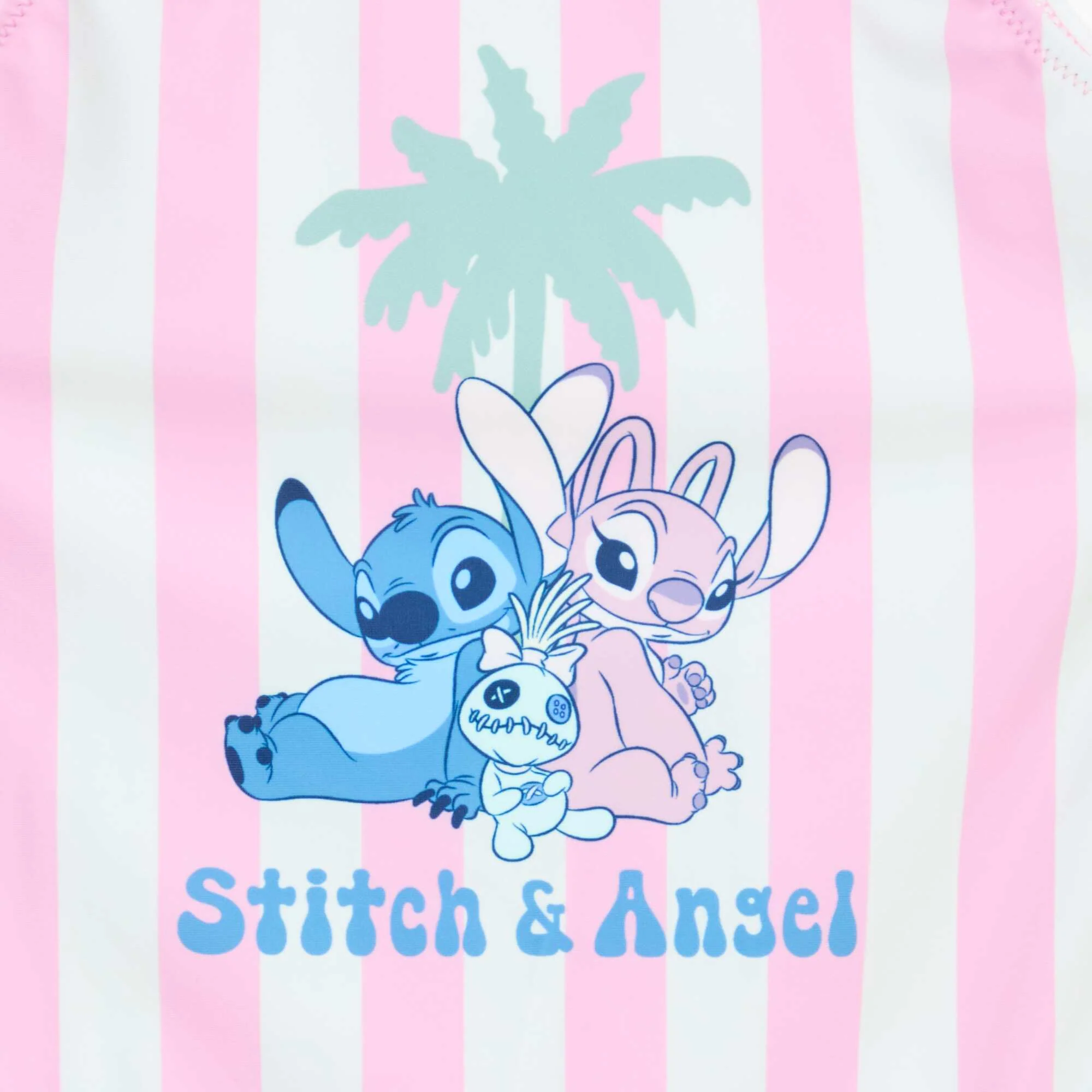 Stitch Print Swimsuit - 1-Piece - Disney PINK - Image 2