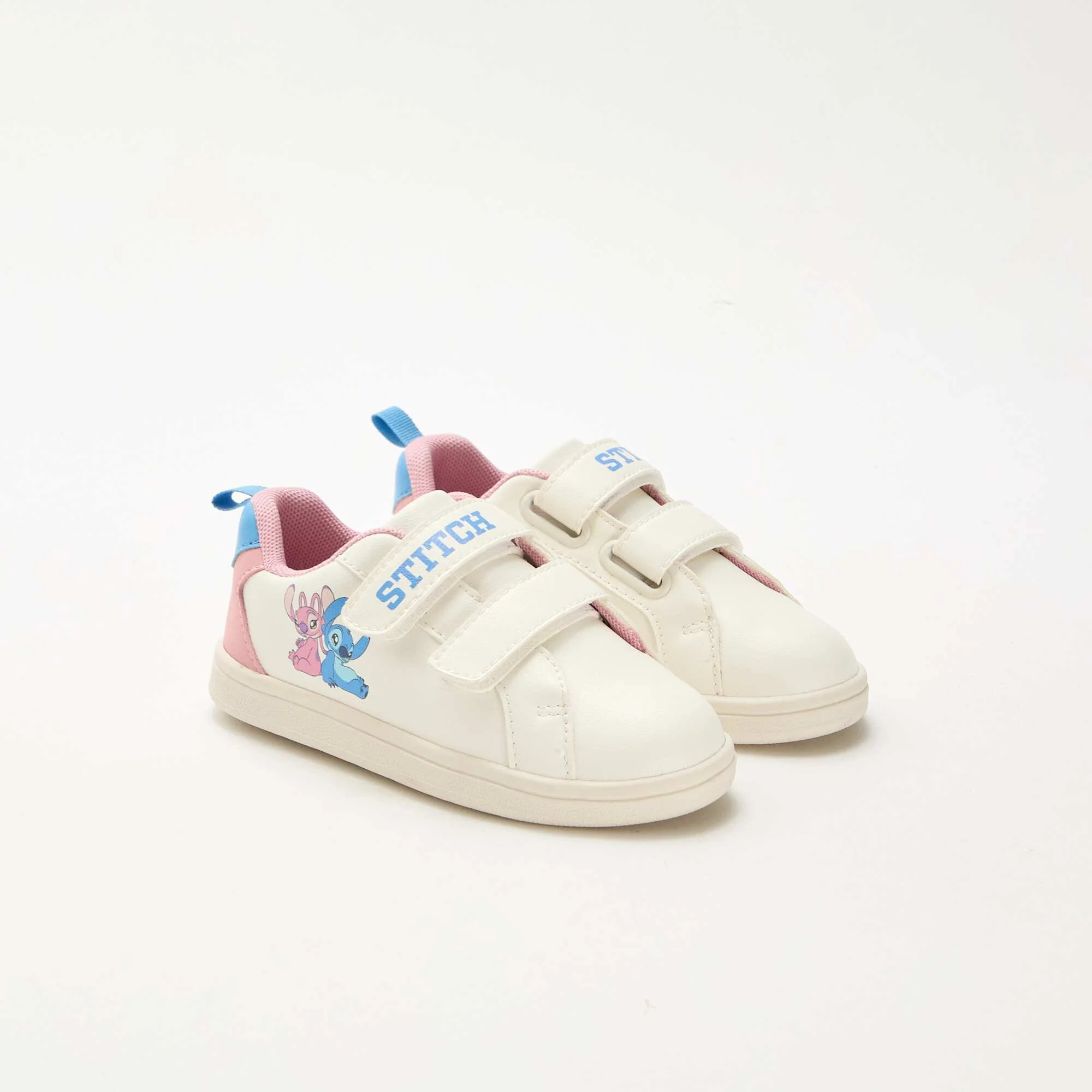 Stitch' Velcro Sneakers WHITE
