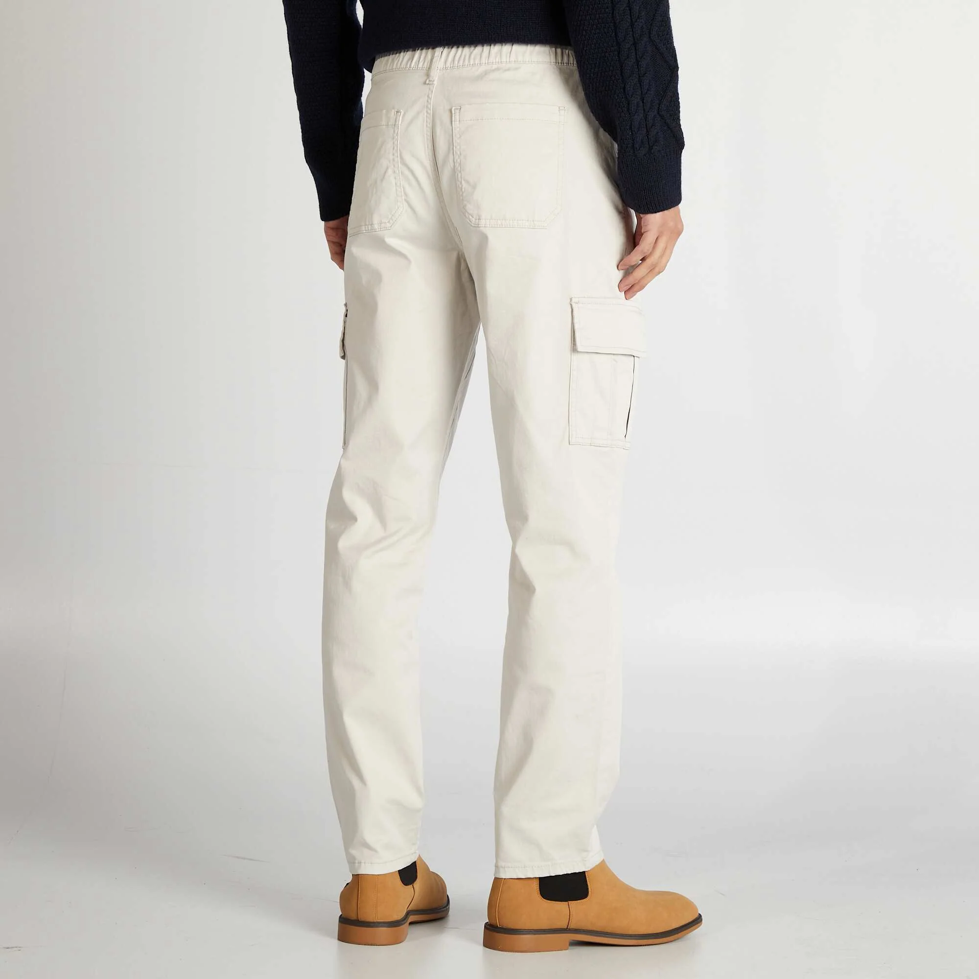 Straight-cut multi-pocket trousers GREY - Image 3