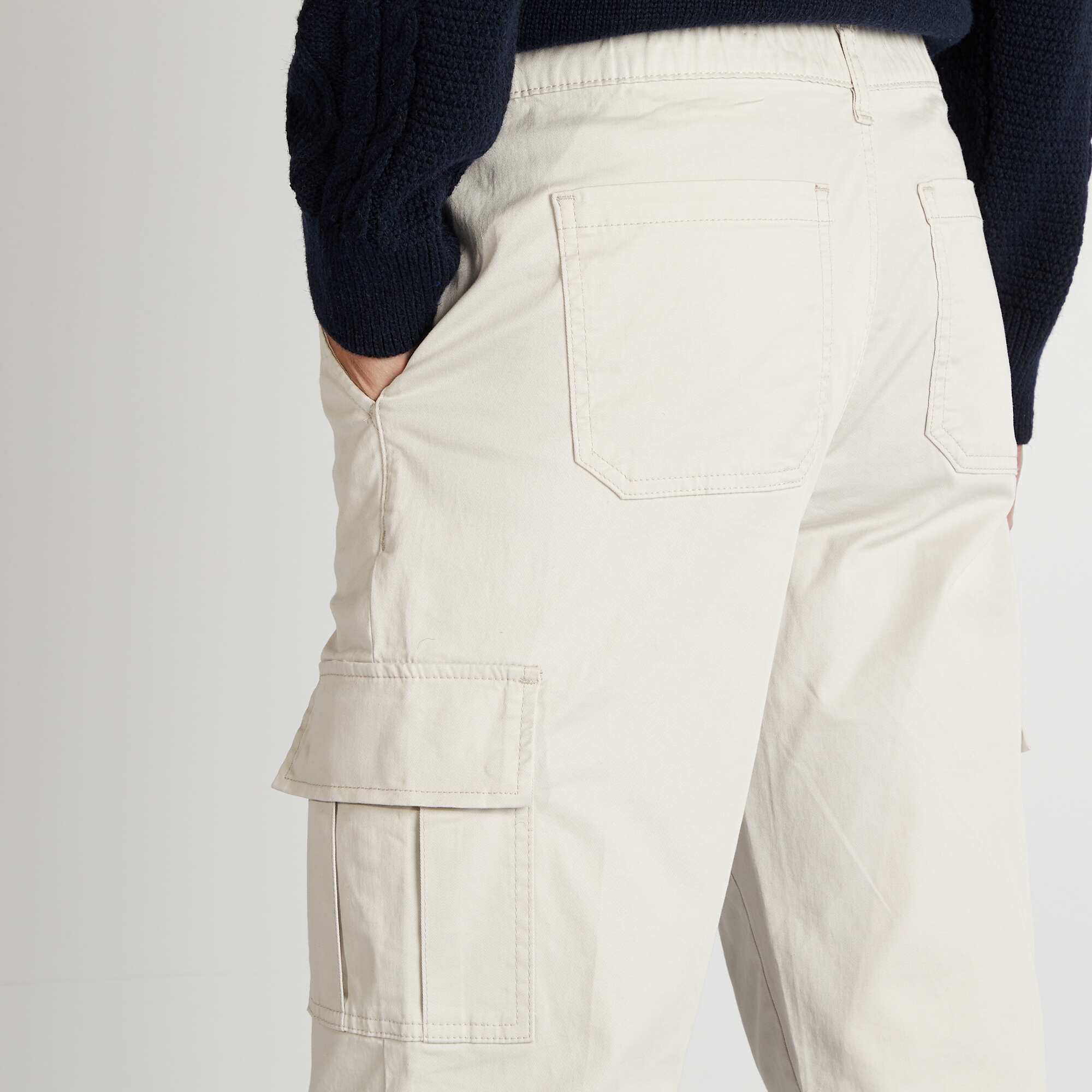 Straight-cut multi-pocket trousers GREY - Image 5