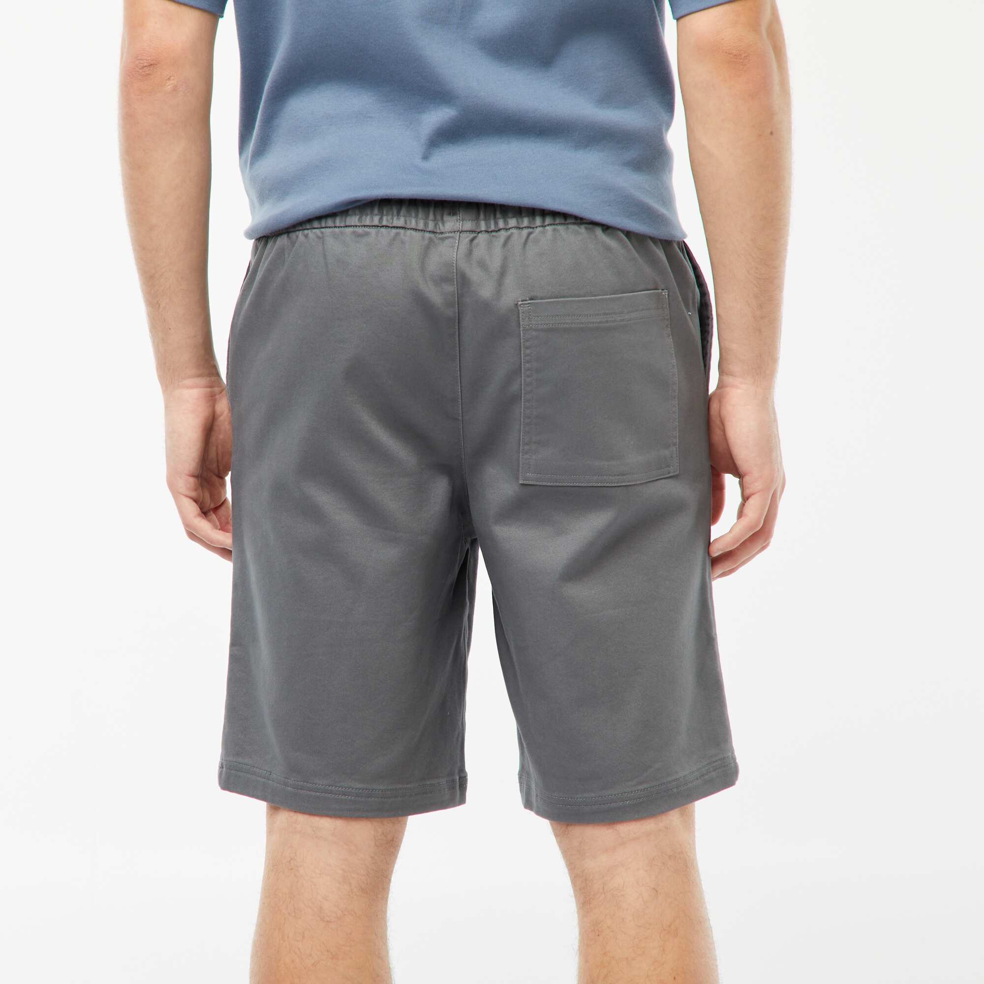 Straight-cut preppy Bermuda shorts GREY - Image 5