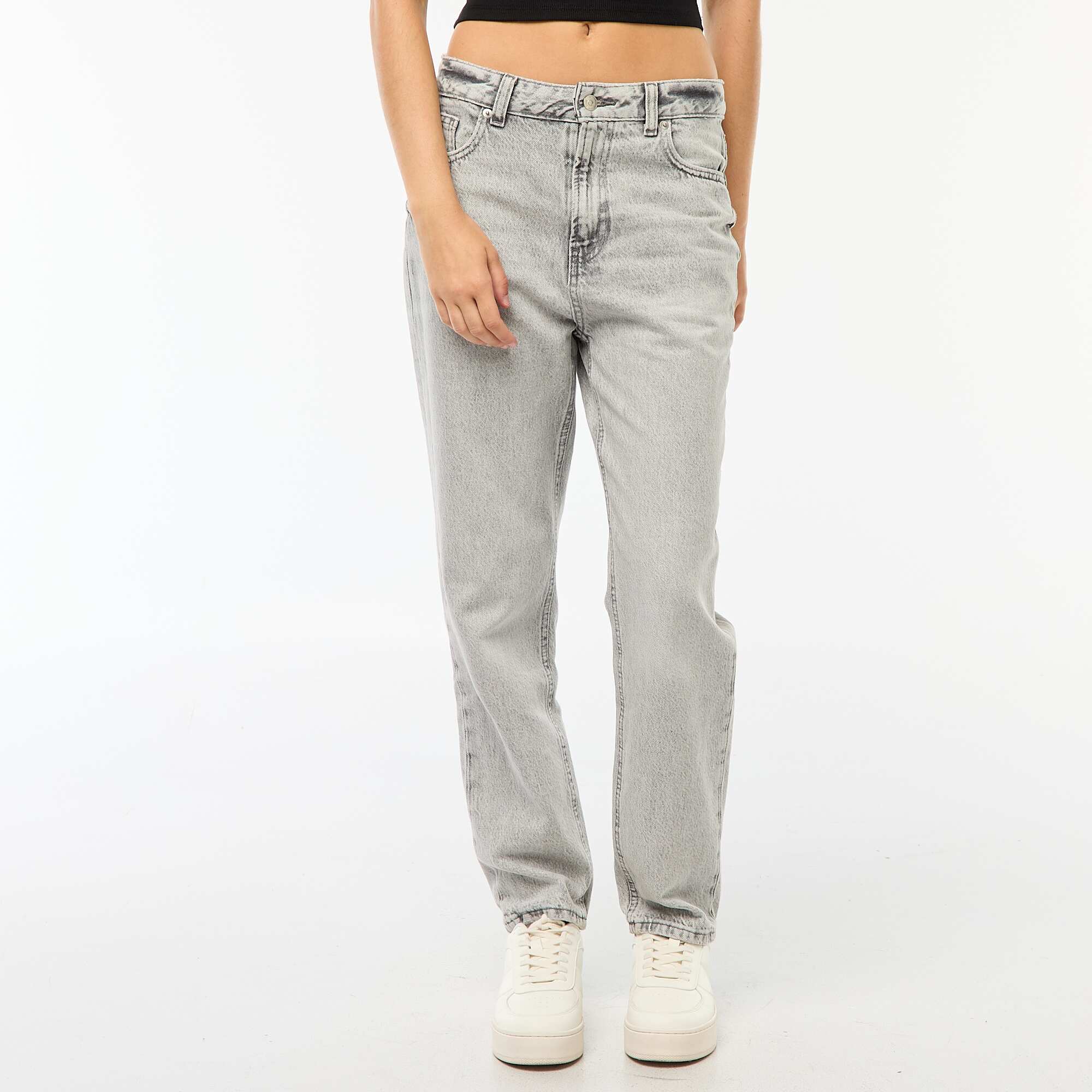 Straight-leg jeans GREY - Image 4