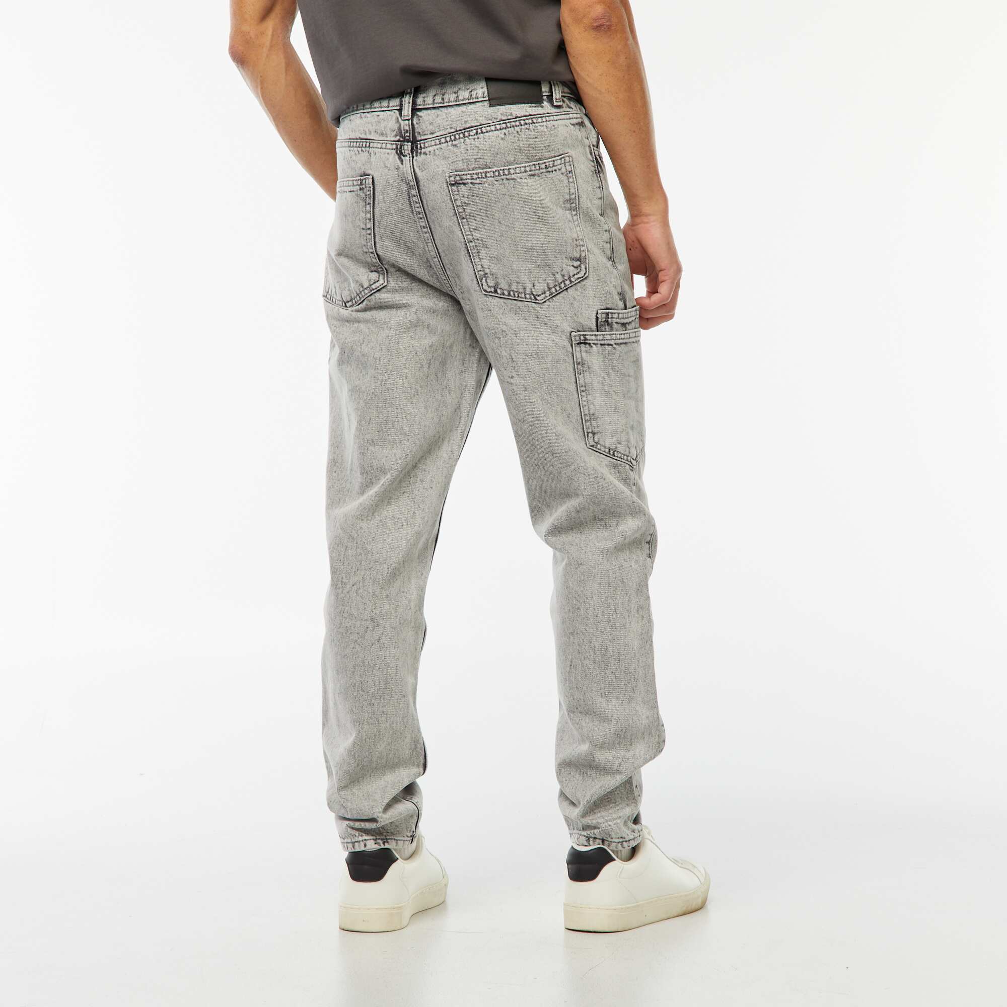 Straight-leg jeans - Regular fit with 5 pockets GREY - Image 4