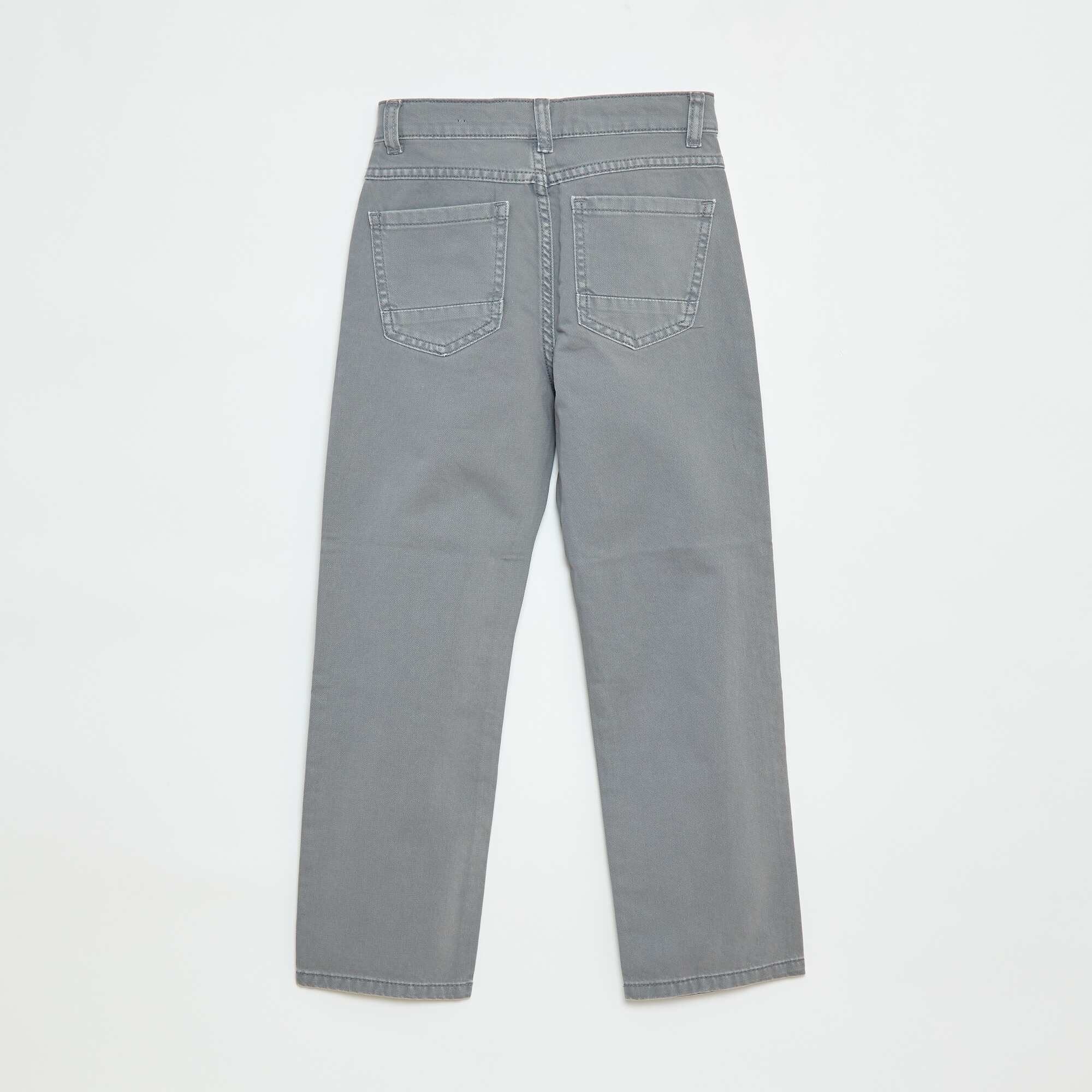 Straight-leg trousers - regular fit with 5 pockets GREY - Image 2