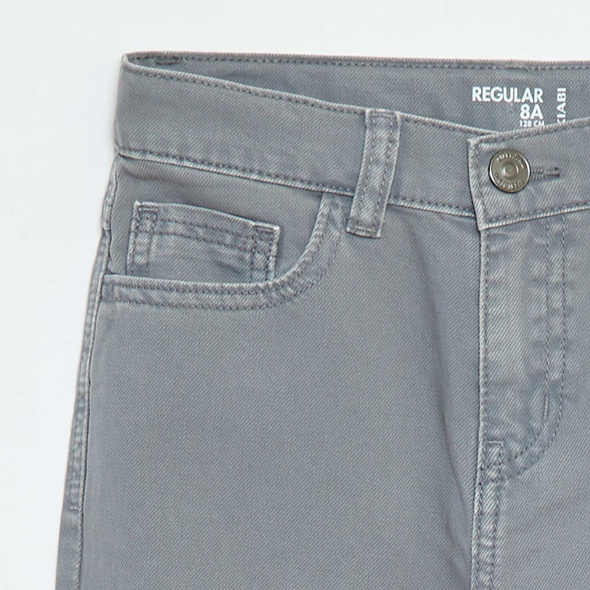 Straight-leg trousers - regular fit with 5 pockets GREY - Image 3