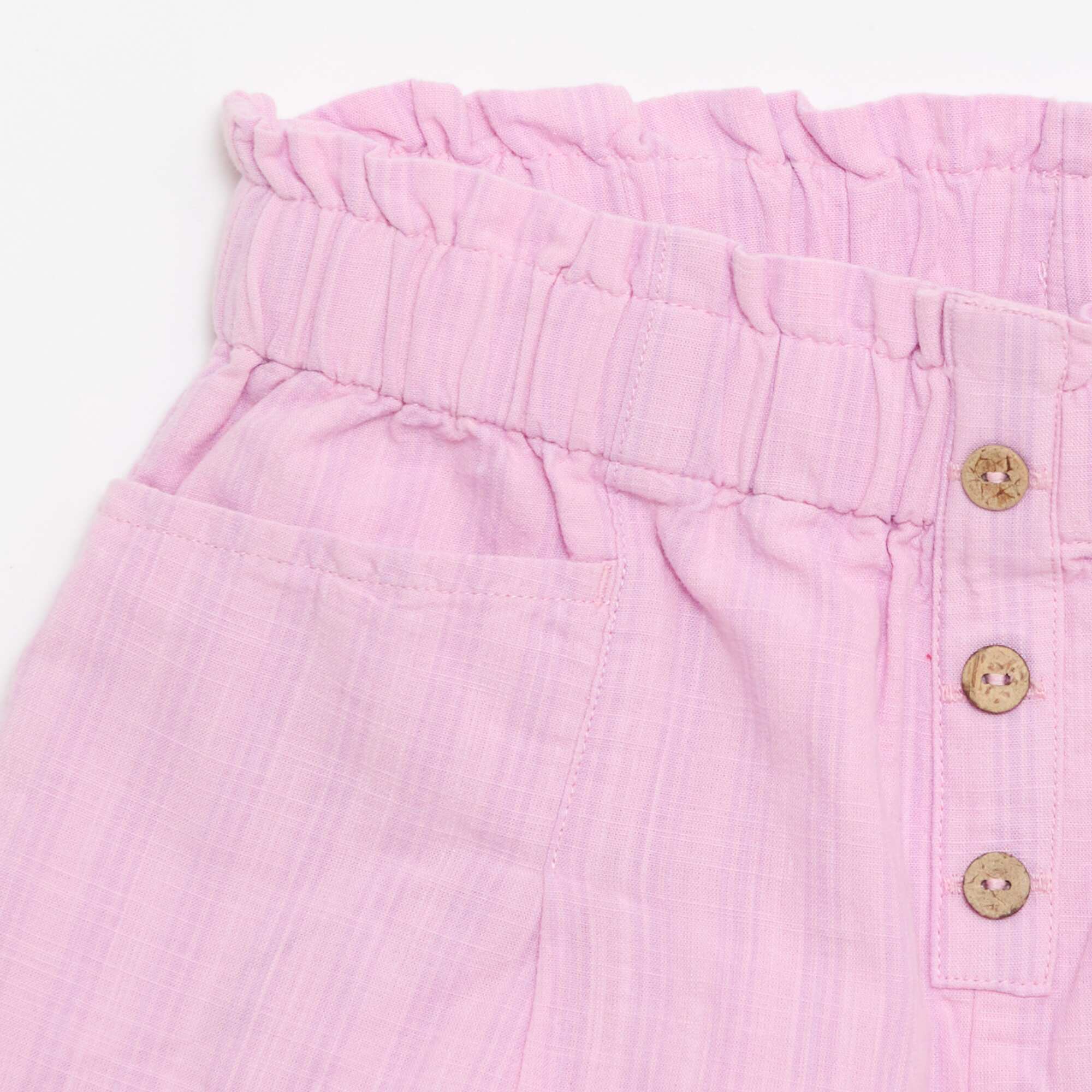 Straight seersucker shorts PURPLE - Image 3