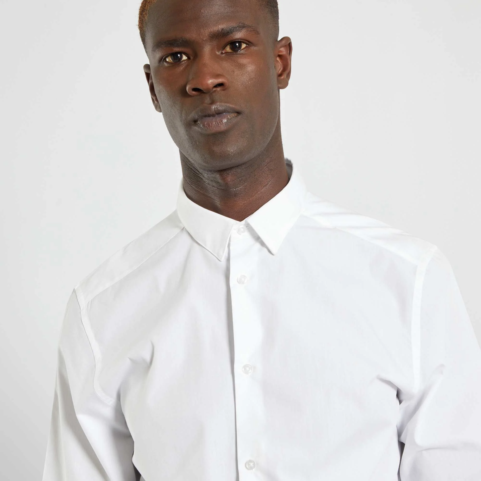 Straight white shirt White - Image 5