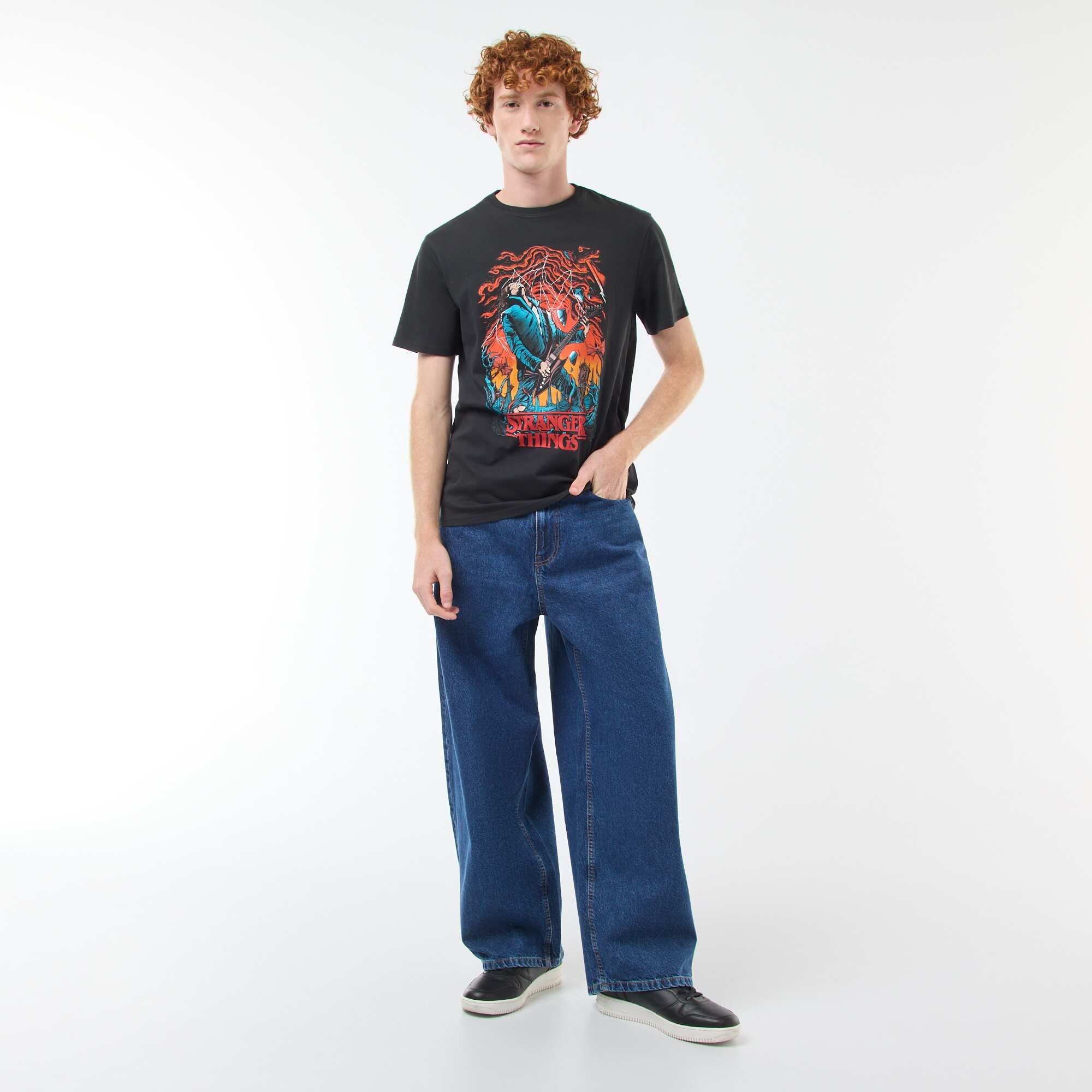 Stranger Things 'Sun City' Cotton T-Shirt - Netflix BLACK - Image 2