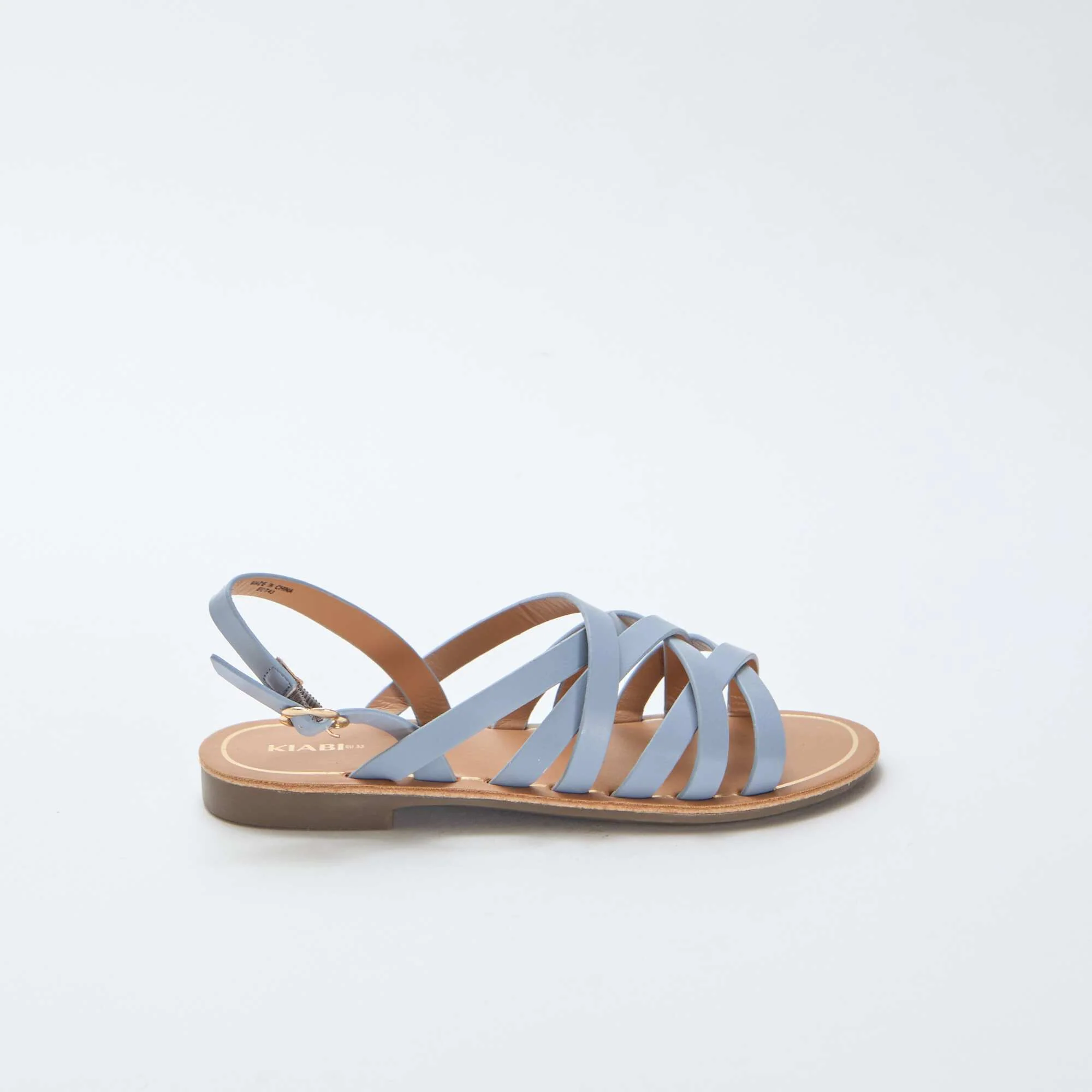 Strappy Sandals with Buckles BLUE - Image 2