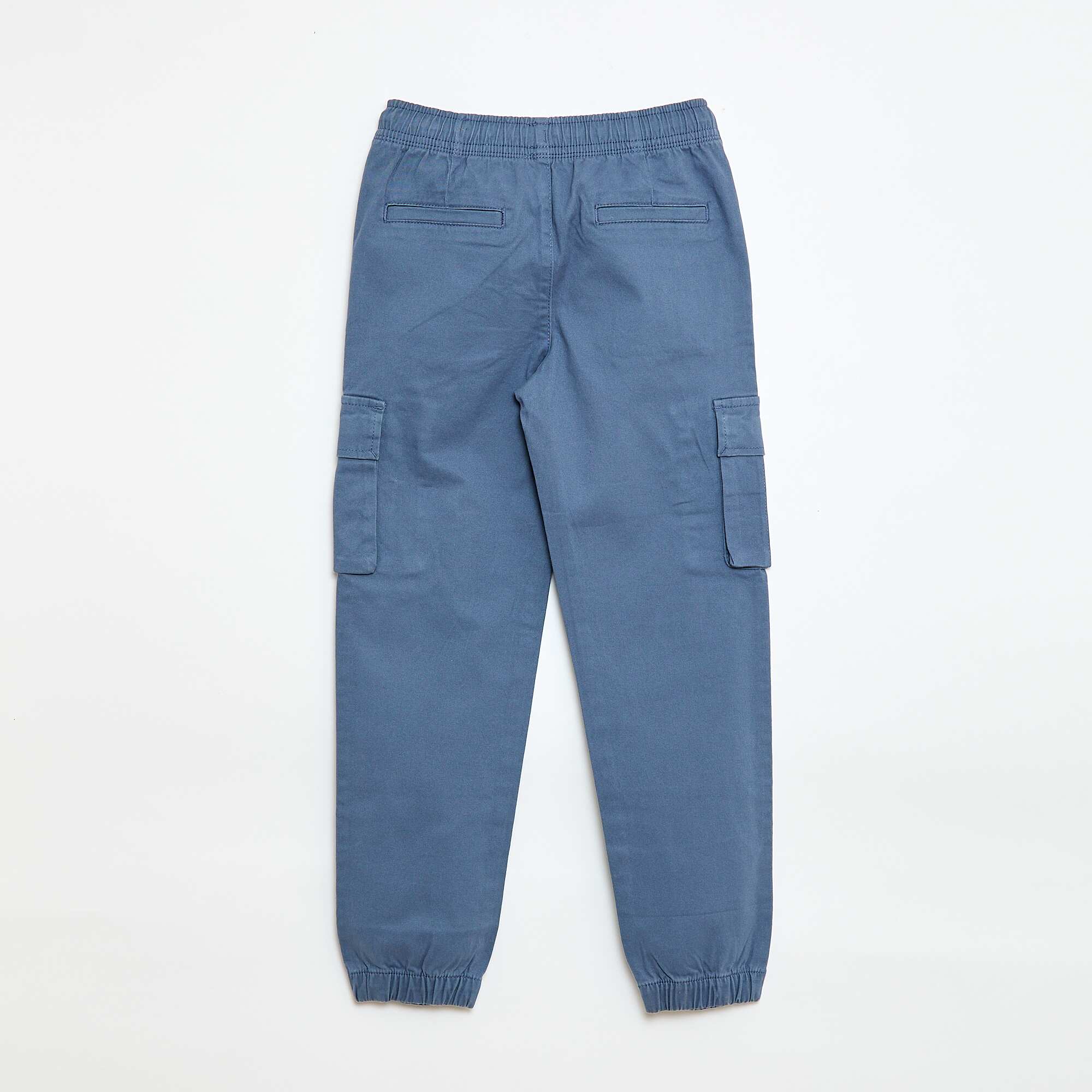 Stretchy multi-pocket trousers BLUE - Image 2