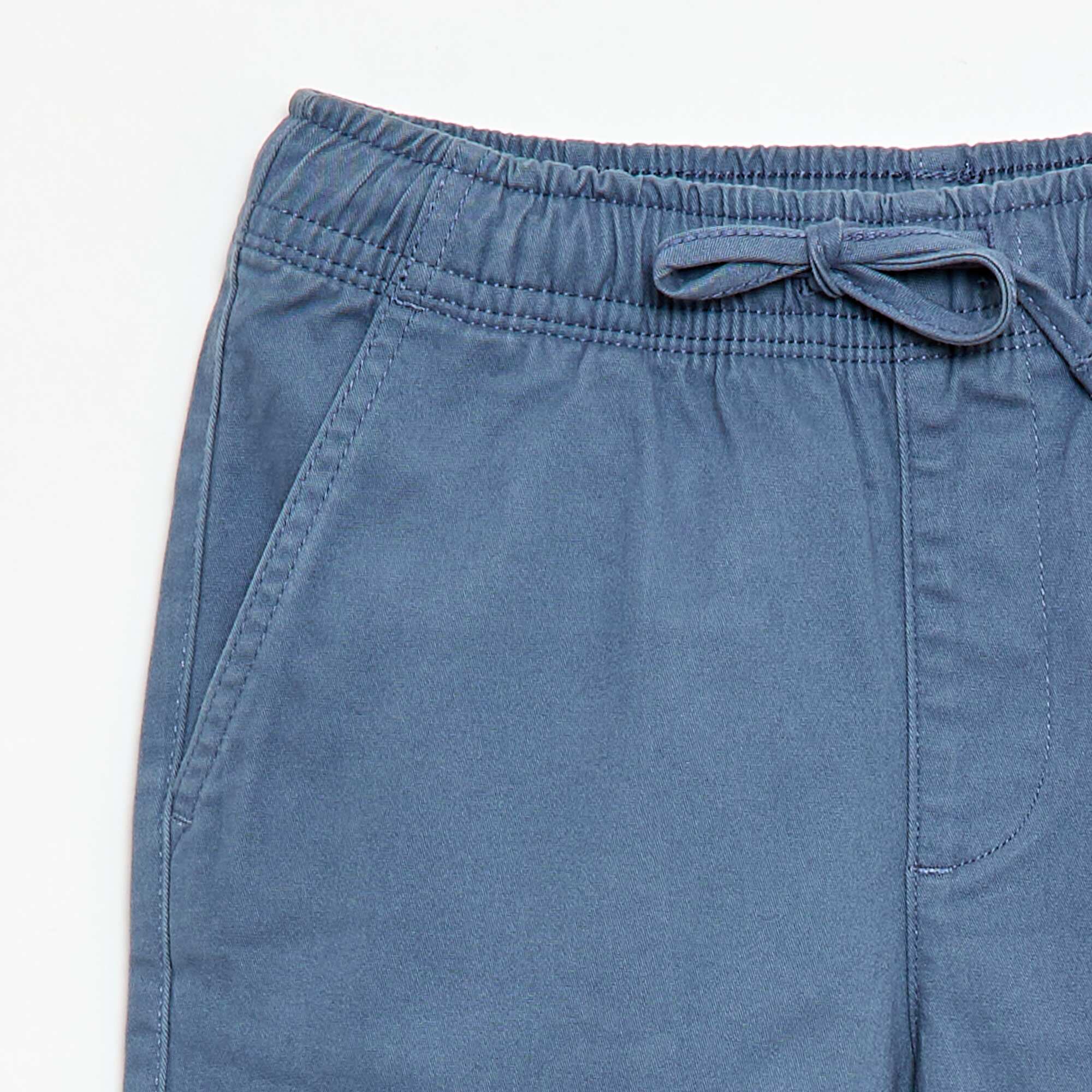 Stretchy multi-pocket trousers BLUE - Image 3