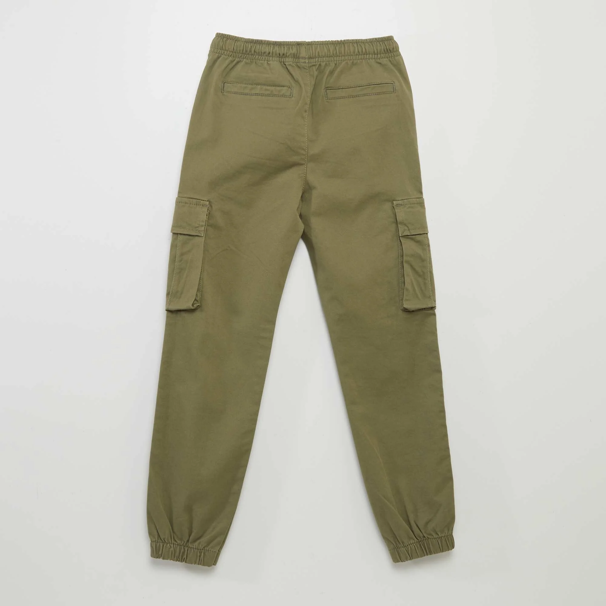 Stretchy multi-pocket trousers GREEN - Image 2
