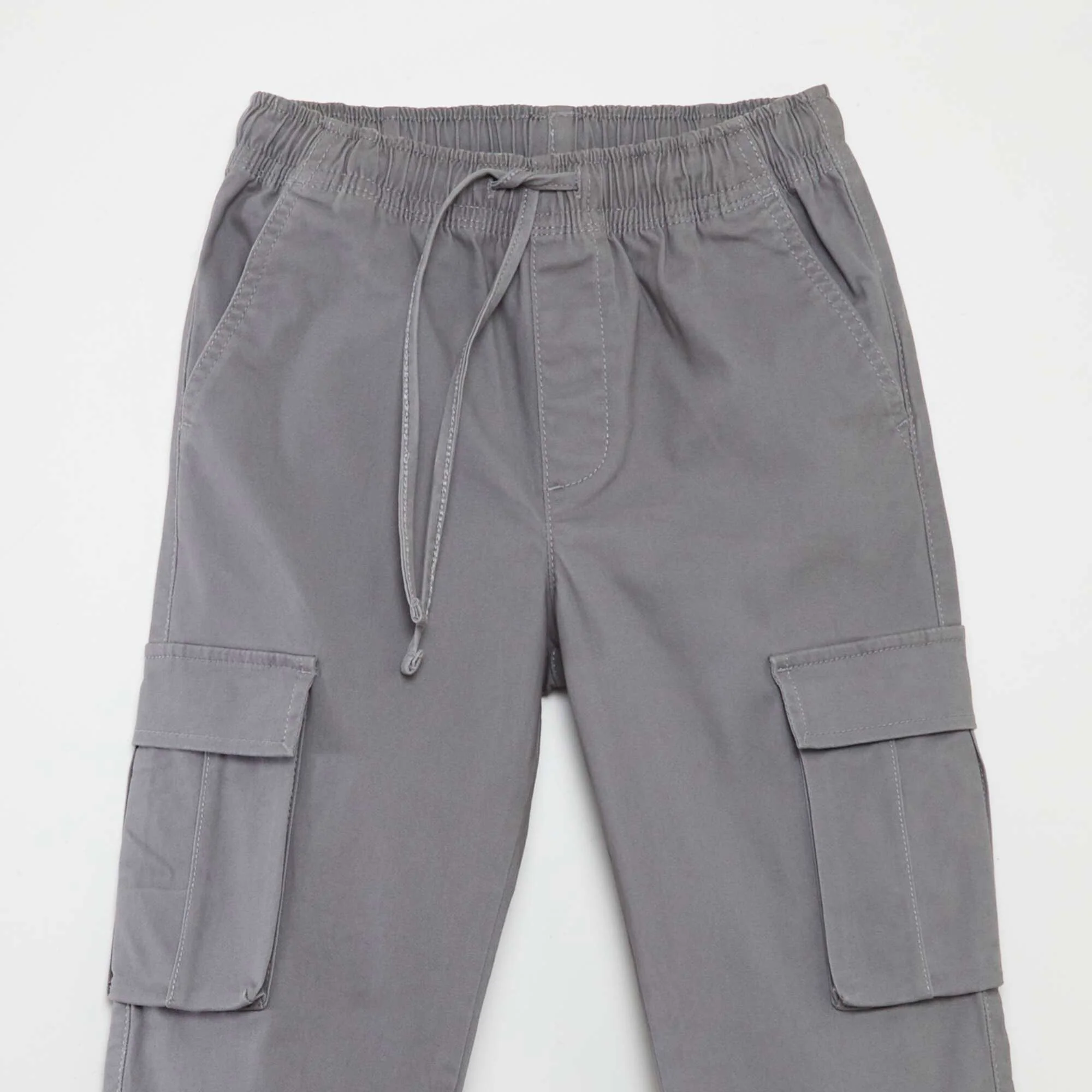 Stretchy multi-pocket trousers GREY - Image 3