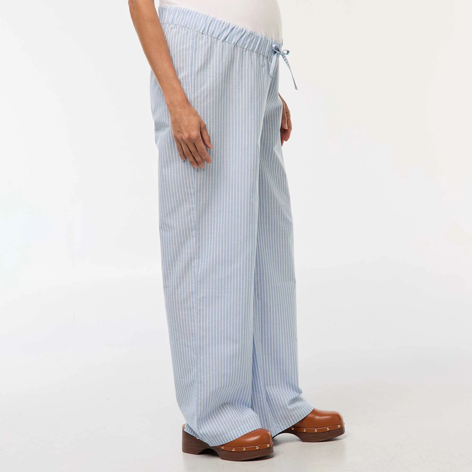 Striped Maternity Shirt BLUE - Image 3