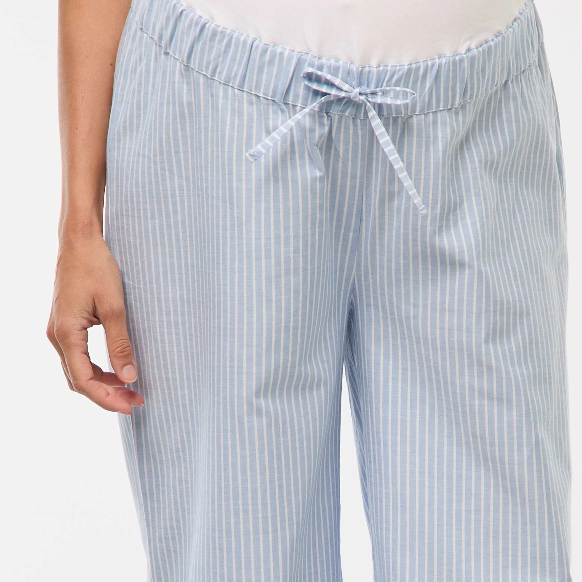 Striped Maternity Shirt BLUE - Image 5