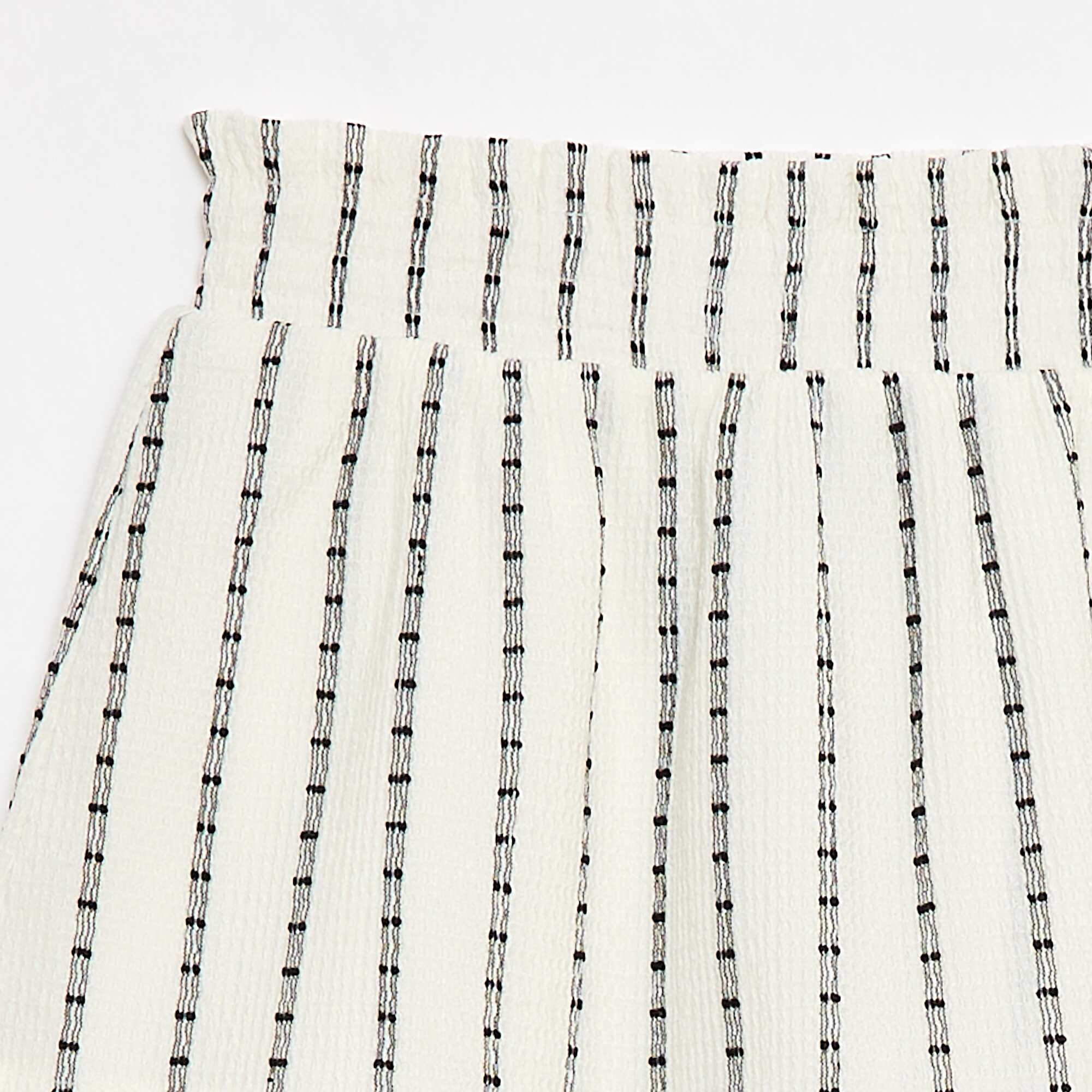 Striped Skort with Vertical Stripes WHITE - Image 3