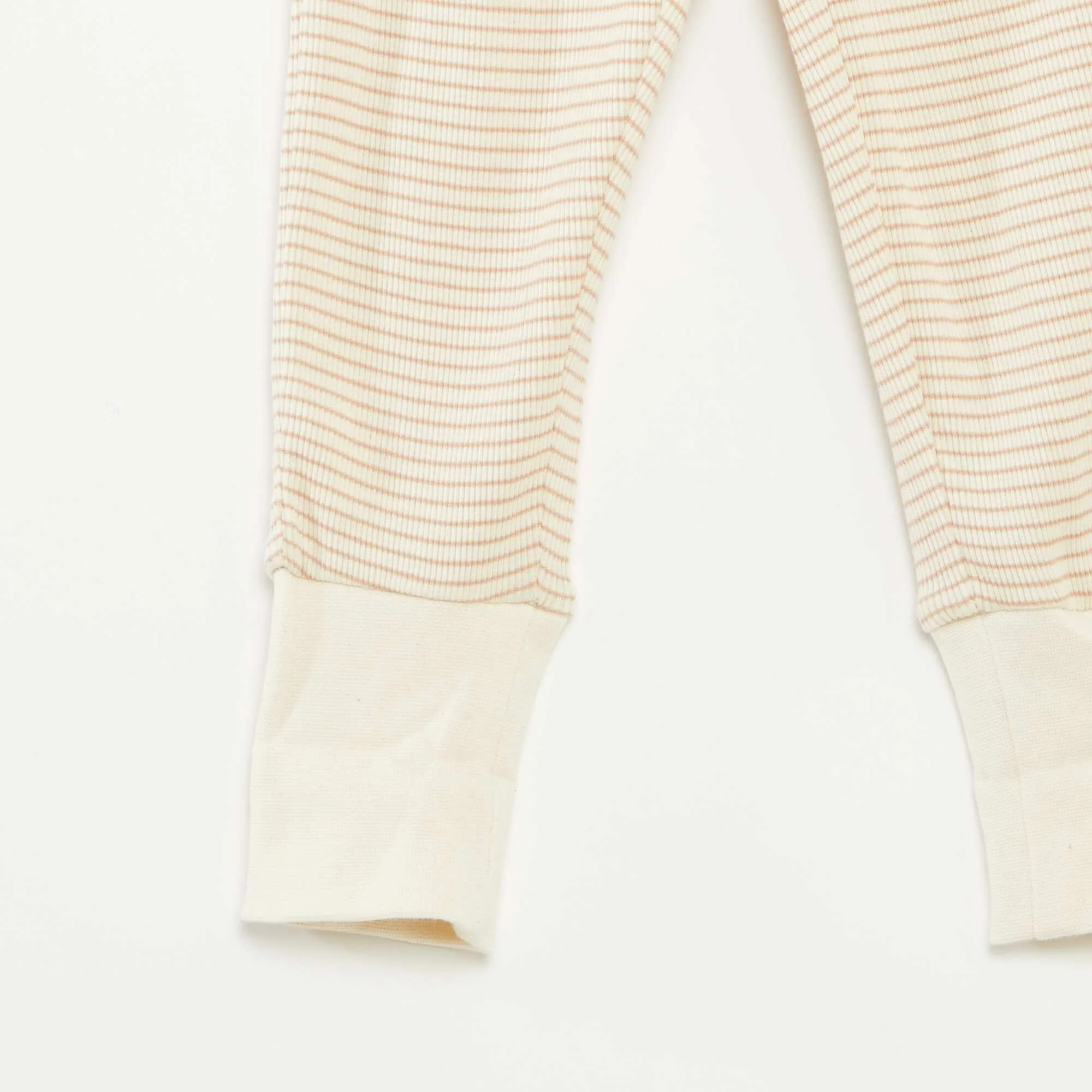 Striped T-shirt and trousers pyjama set - 2-piece set BEIGE - Image 6