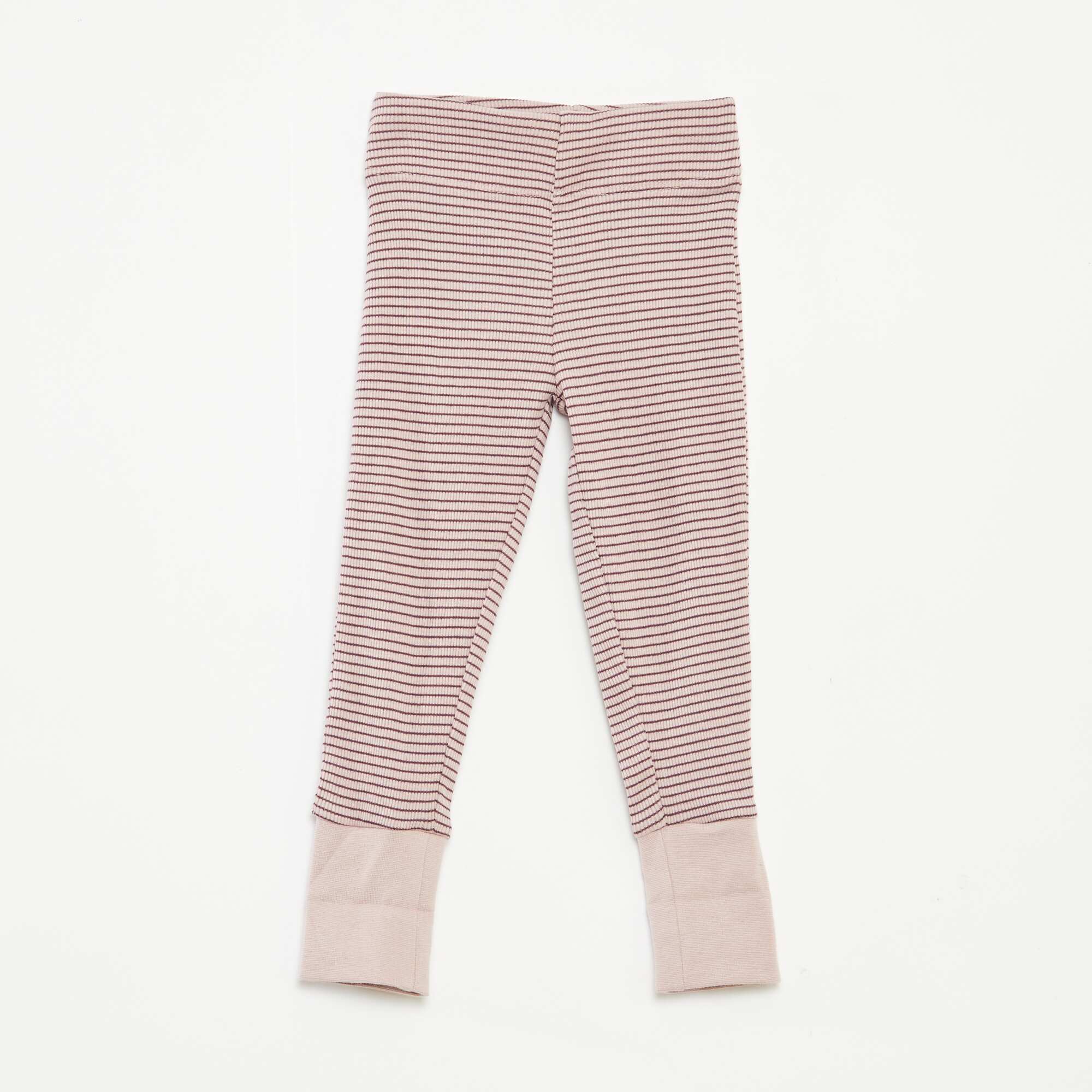 Striped T-shirt and trousers pyjama set - 2-piece set PURPLE - Image 7