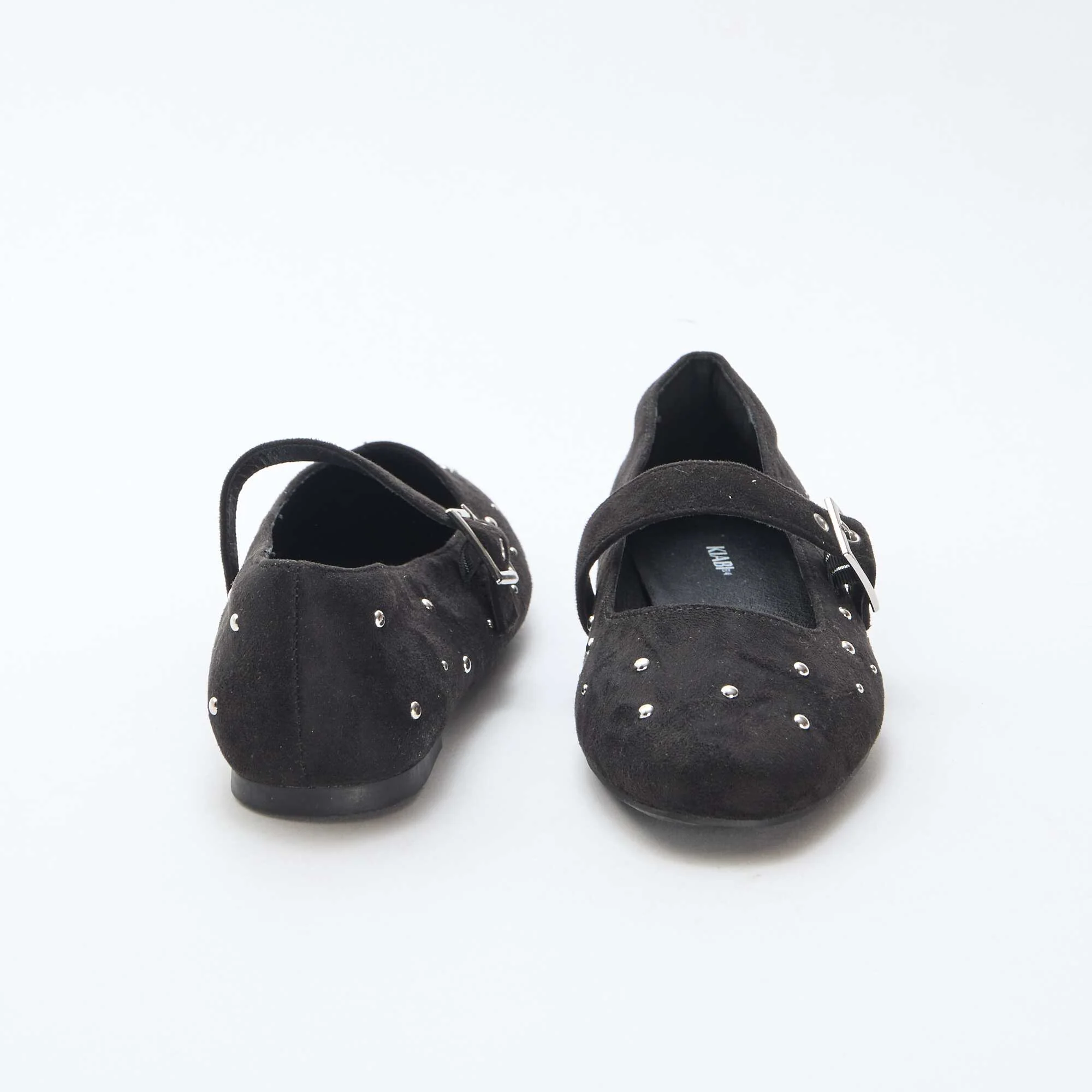 Studded Strap Ballerina Flats BLACK - Image 3