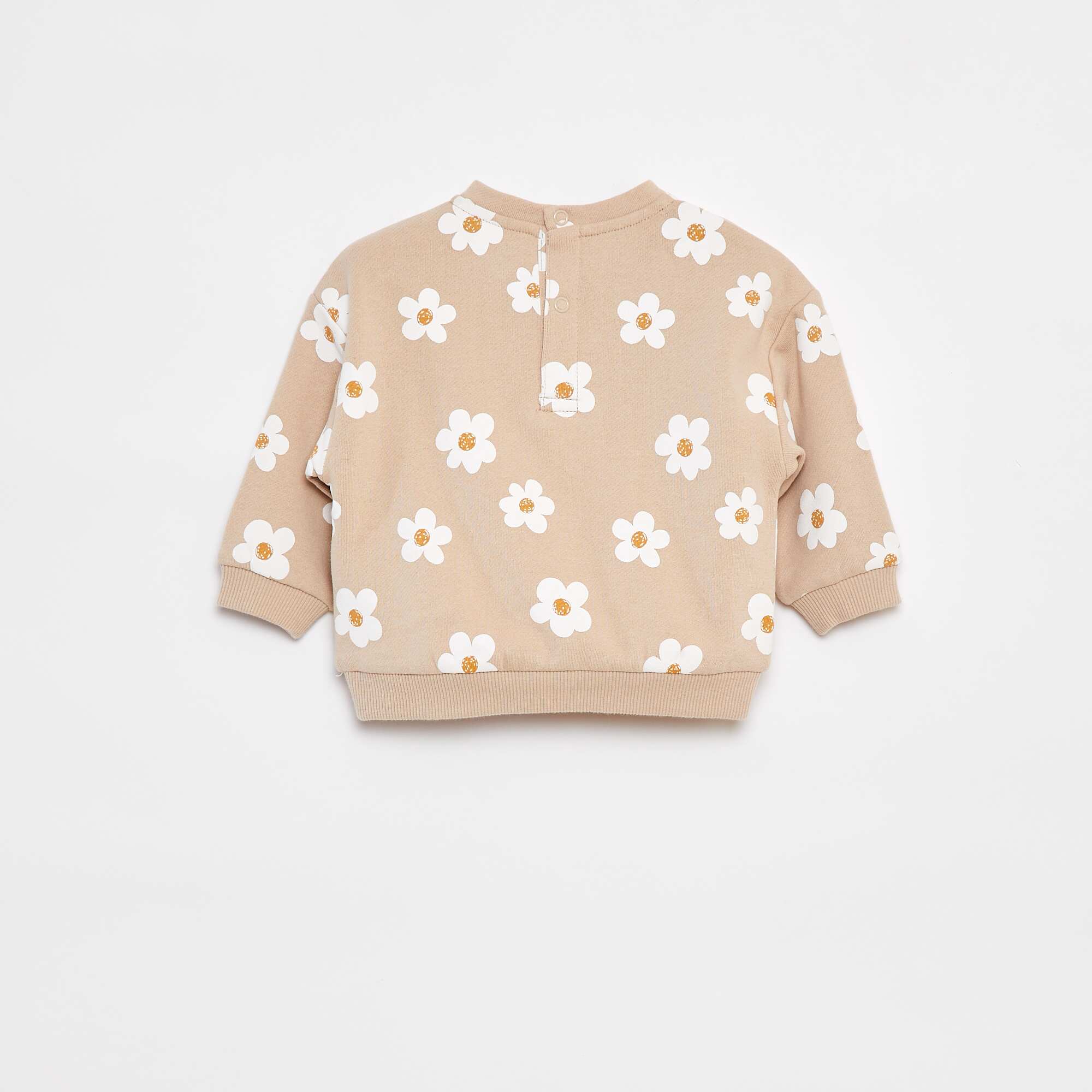 Stylish printed sweater BEIGE - Image 3