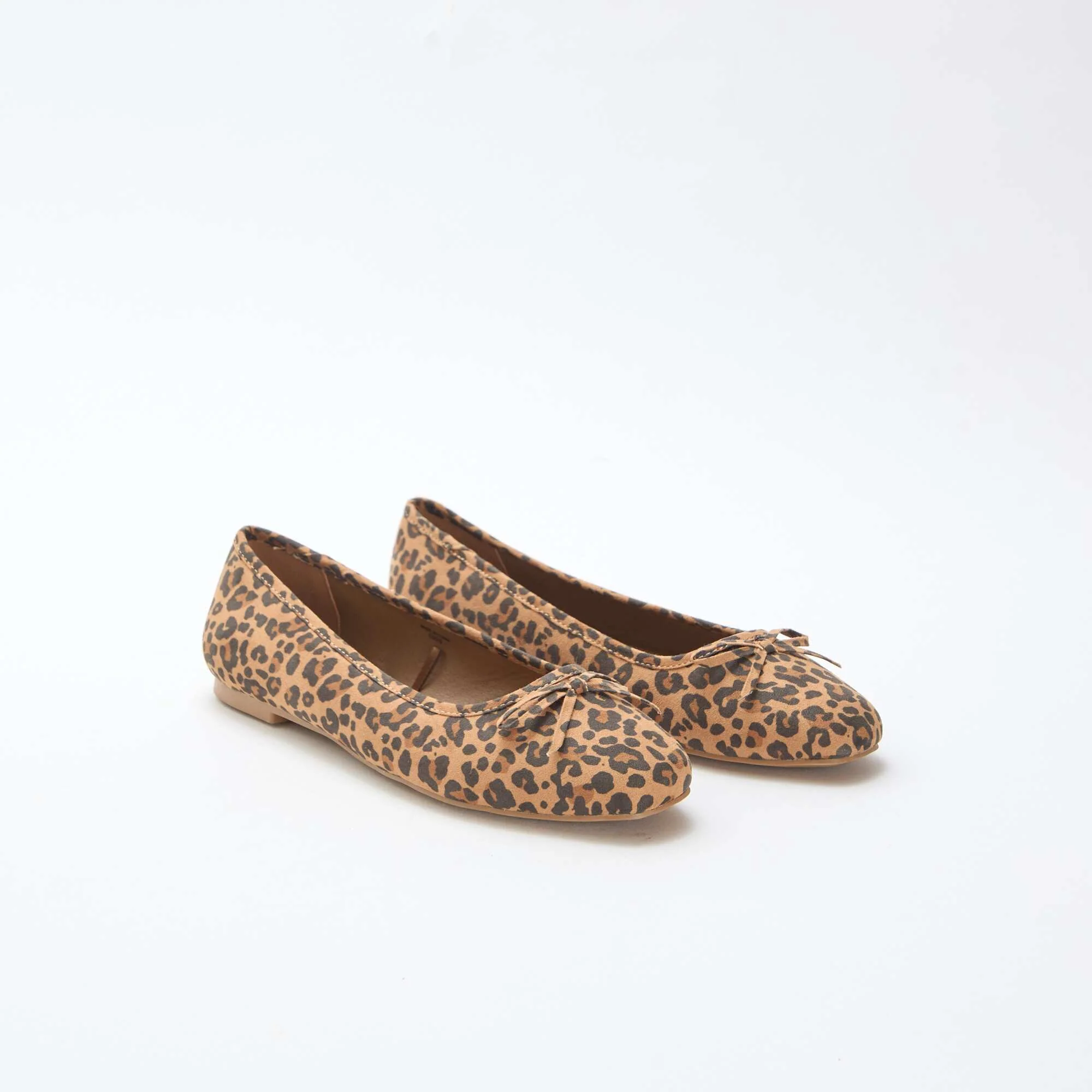 Suedette Ballet Flats BEIGE