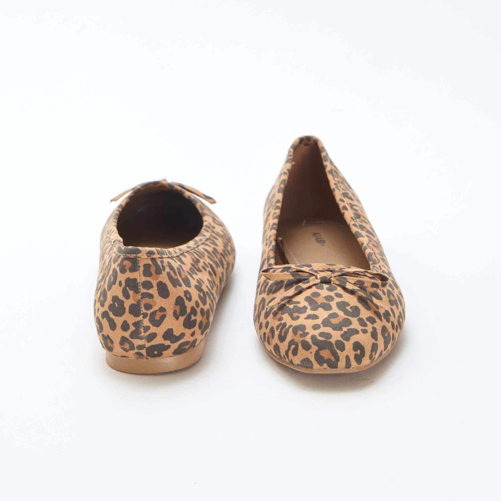 Suedette Ballet Flats BEIGE - Image 3