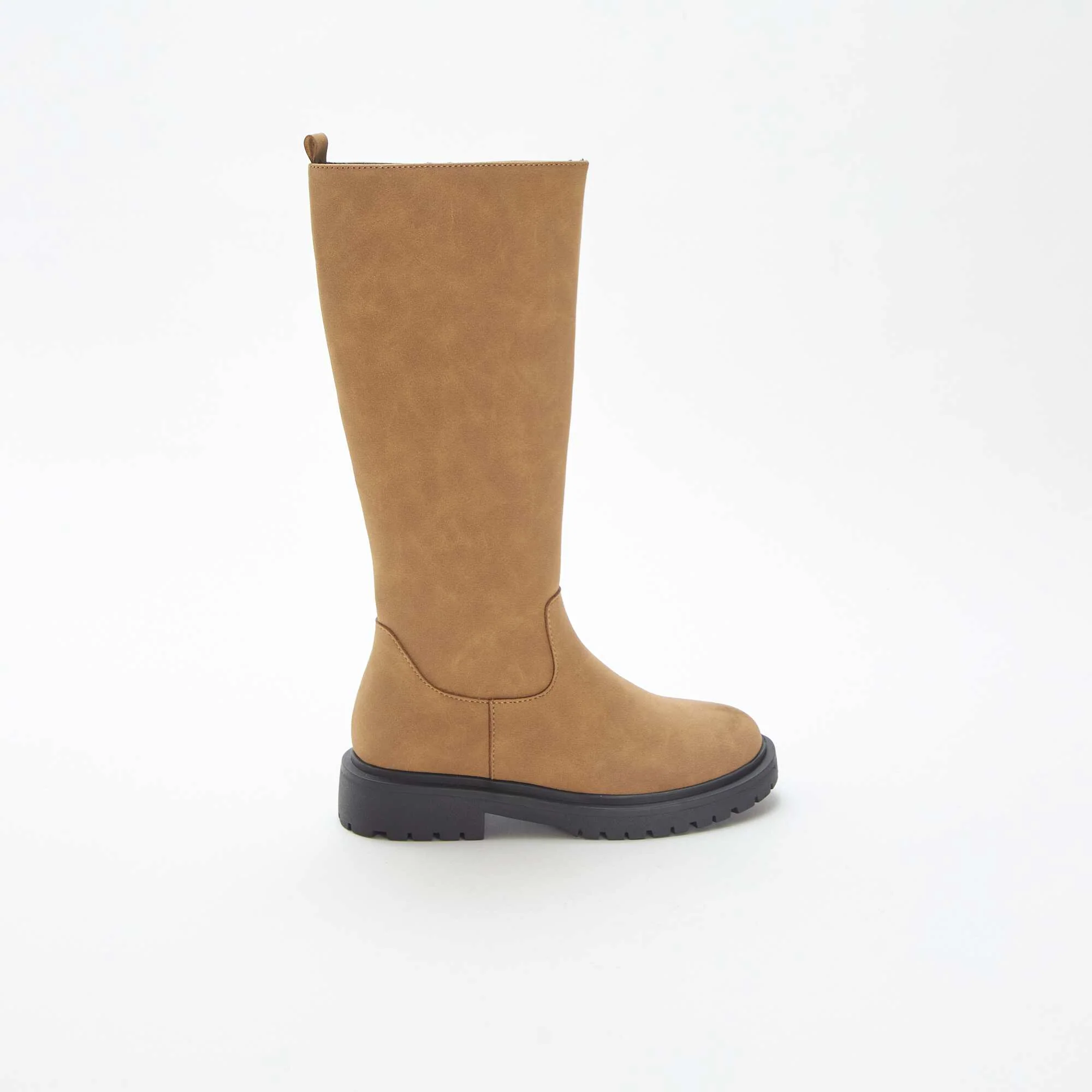 Suedette high boots BROWN - Image 2