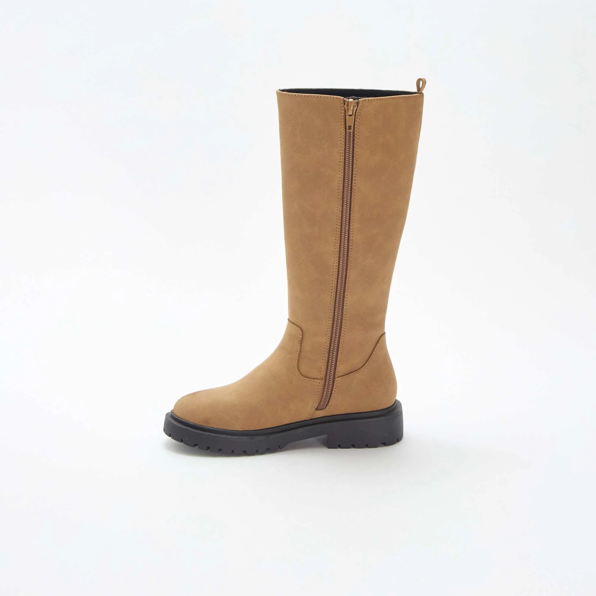 Suedette high boots BROWN - Image 4