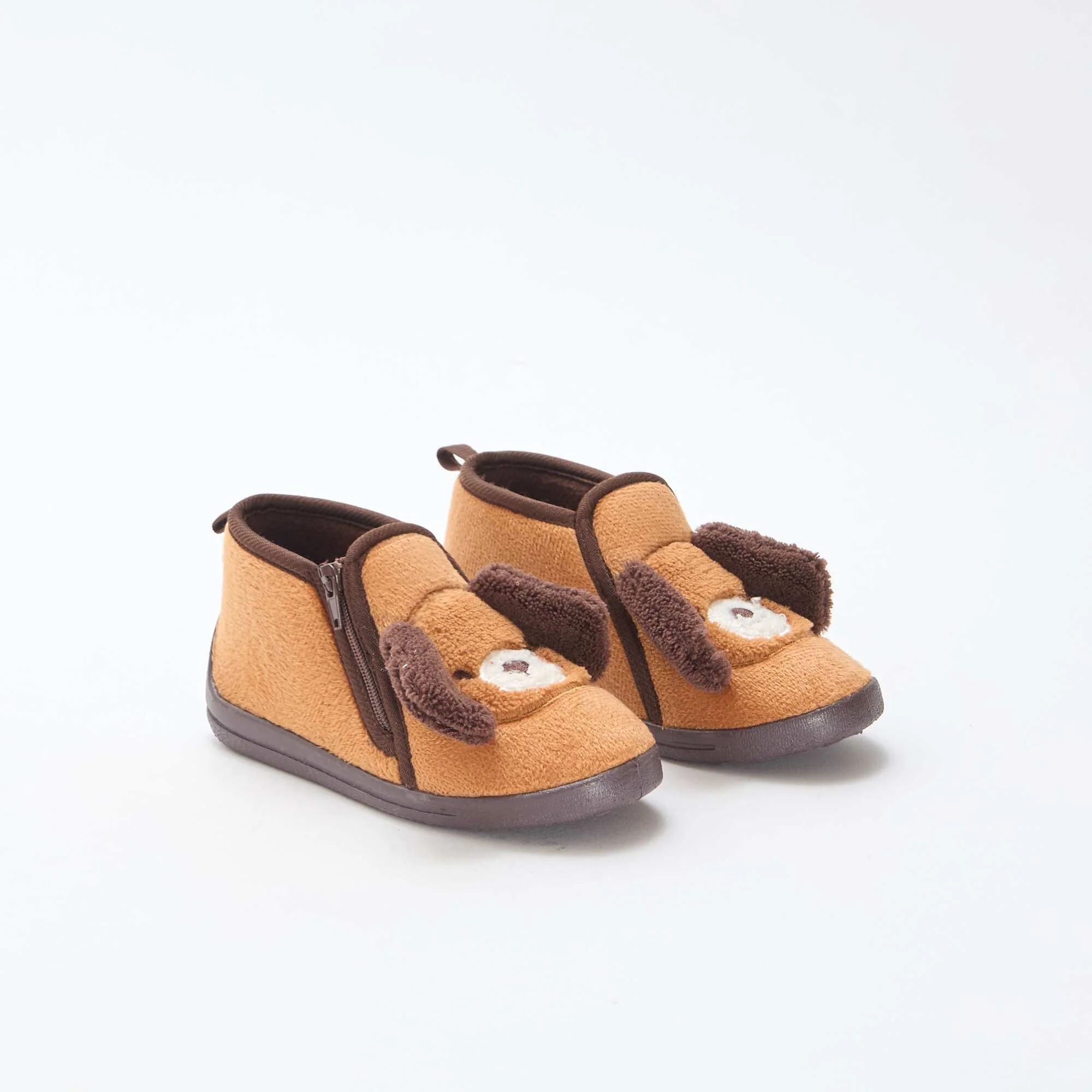 Super soft deck slippers BROWN