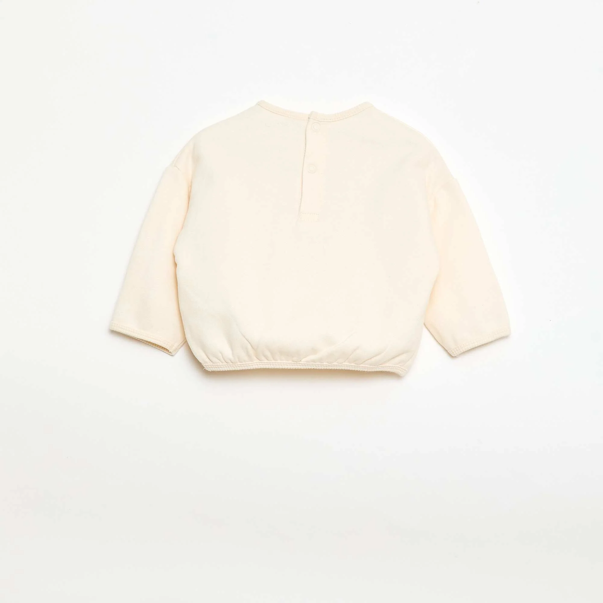 Sweatshirt and patterned jogging set WHITE - Image 4