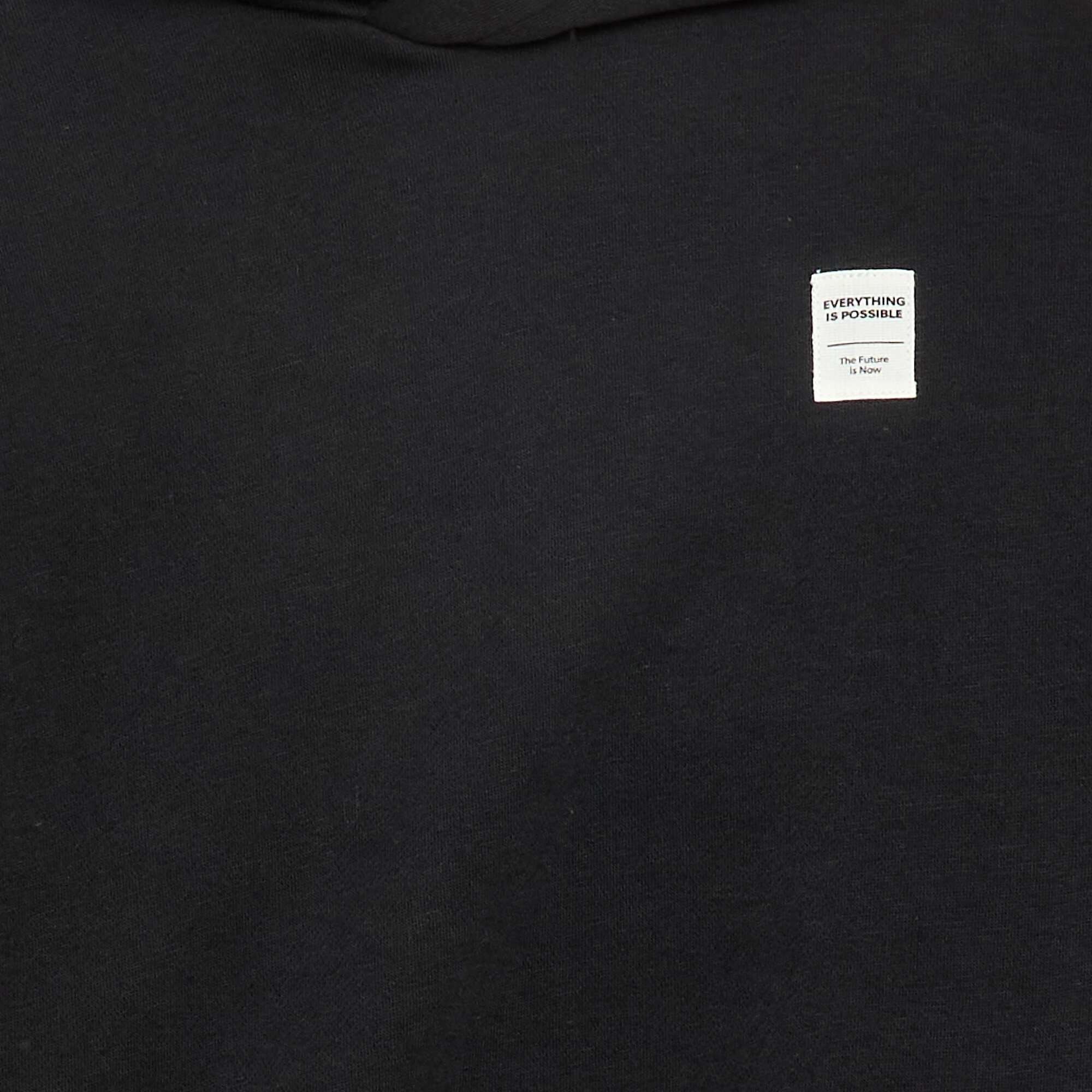 Sweatshirt + Jogging Pants Set - 2 Pieces BLACK - Image 2