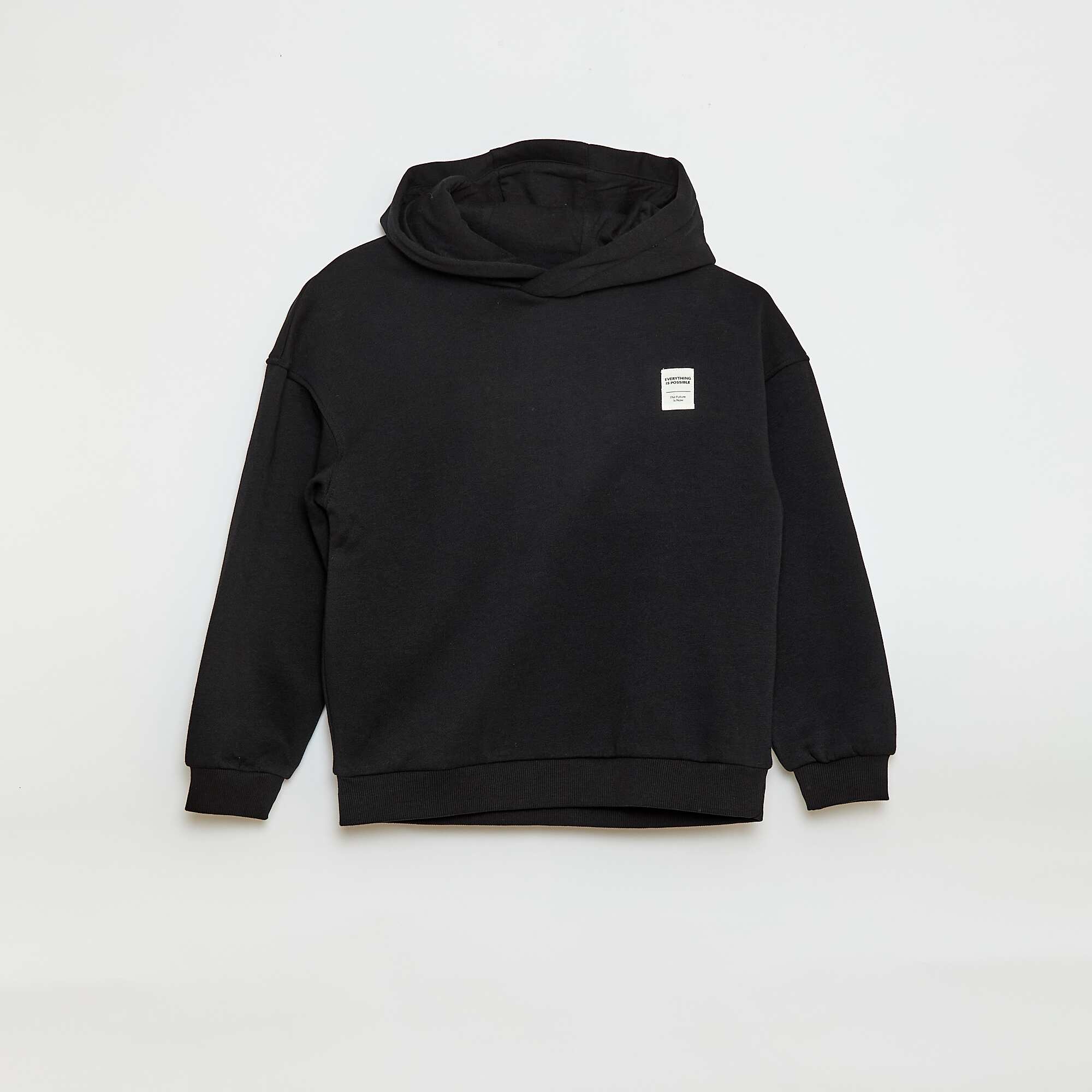 Sweatshirt + Jogging Pants Set - 2 Pieces BLACK - Image 3