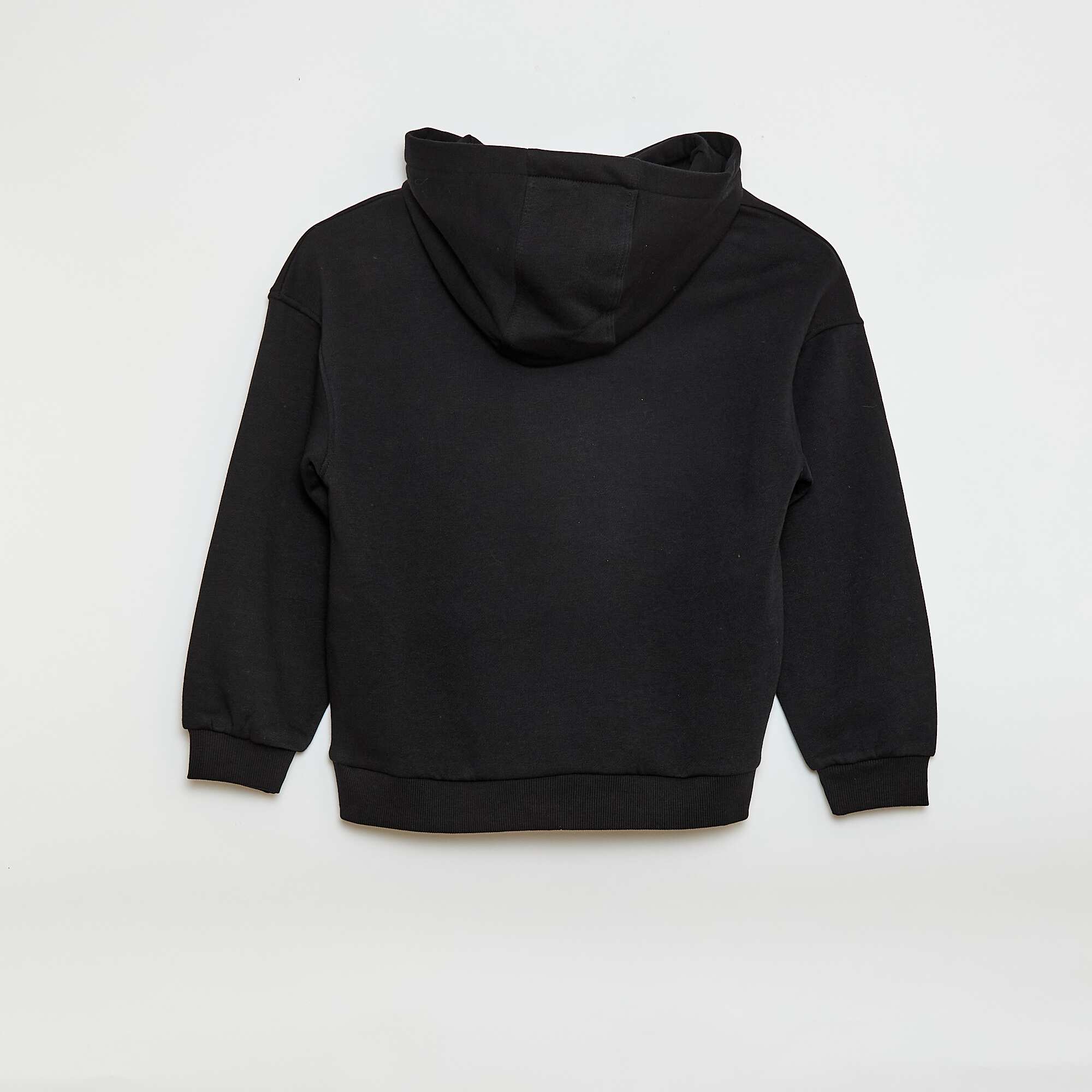 Sweatshirt + Jogging Pants Set - 2 Pieces BLACK - Image 5