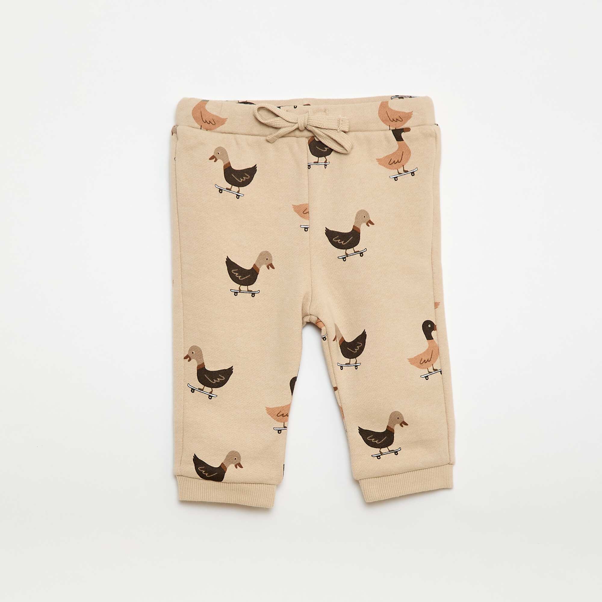 Sweatshirt + printed fancy jogging bottoms set - 2 pieces BEIGE - Image 4