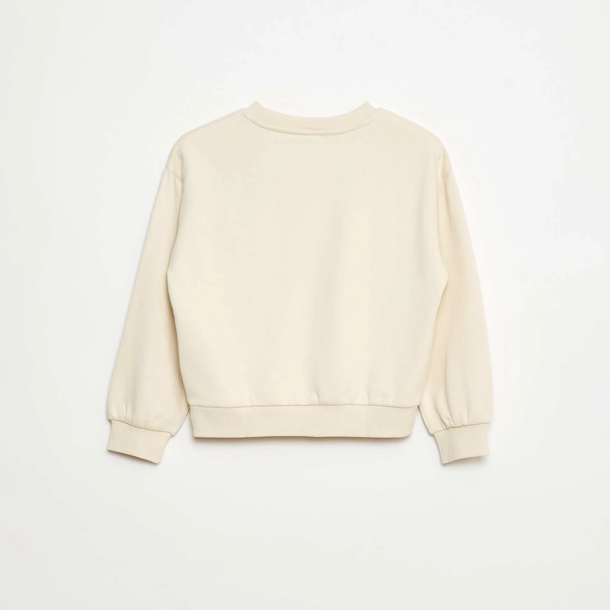 Sweatshirt with satin bow WHITE - Image 3