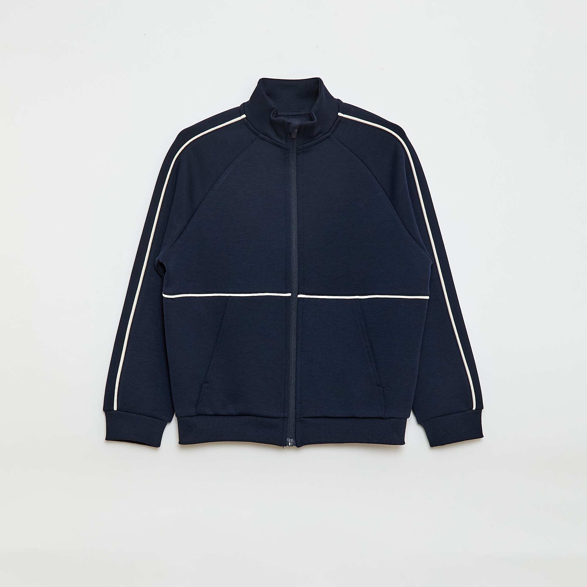 Sweatshirt with Zip Opening BLUE